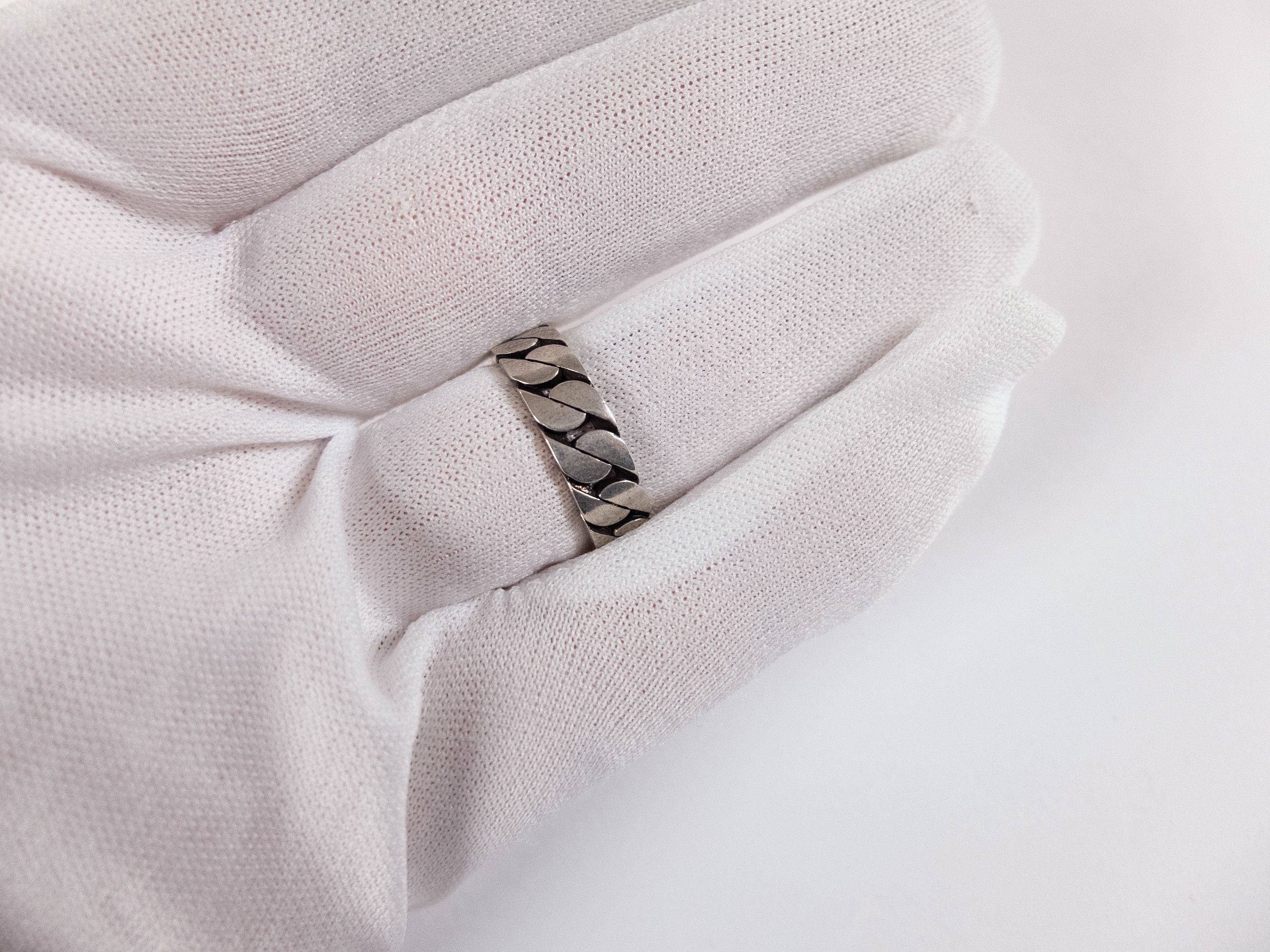 Gucci GUCCI Sterling silver interlocking G logo ring Size 20 / 9 Size ONE SIZE - 7 Thumbnail