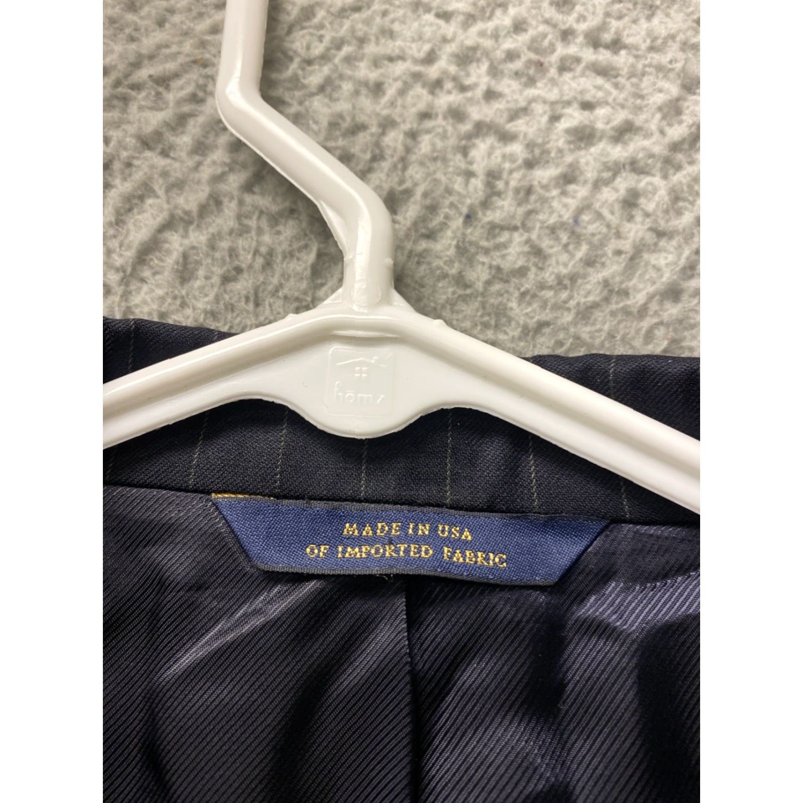 Brooks Brothers Brooks Brothers Blazer Mens 42 SLIM Navy Striped Notch Lapel Tuxedo One-Button Single-Breasted Wool Formal Wedding Size 42R - 3 Thumbnail