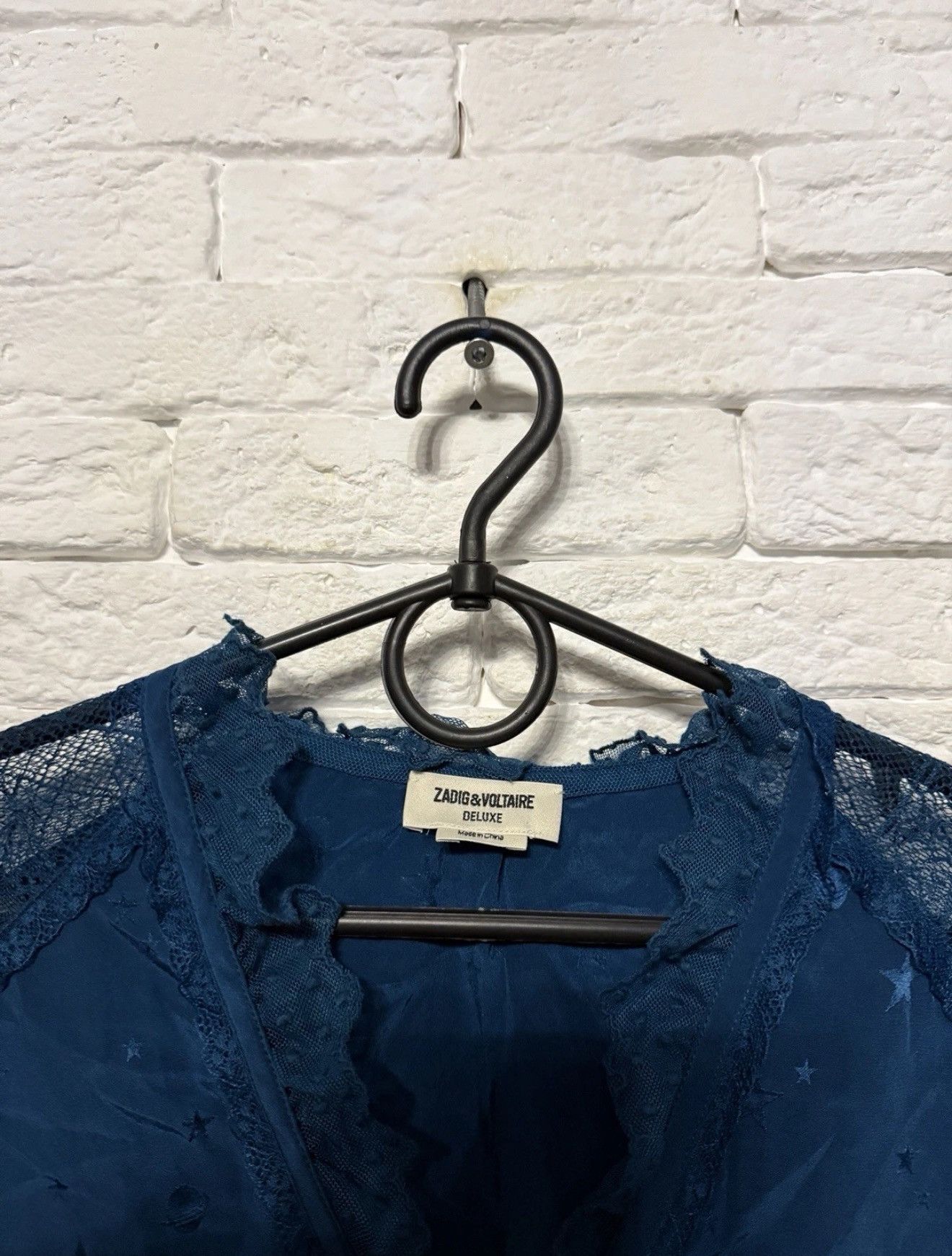 Zadig & Voltaire Zadig&Voltaire Taki Jac Deluxe 100% Silk Blouse Night Patern Size S / US 4 / IT 40 - 4 Thumbnail
