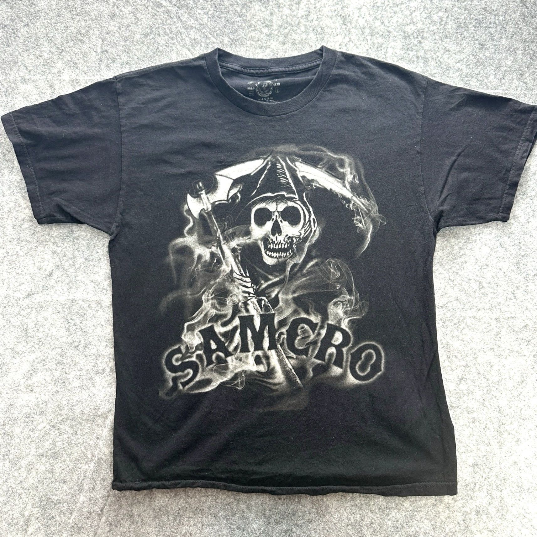 Vintage Sons of Anarchy Samcro Shirt Mens Large Reaper Graphic Black Biker Goth Shirt Mens Large Black Graphic - Size US L / EU 52-54 / 3 - 2 Thumbnail