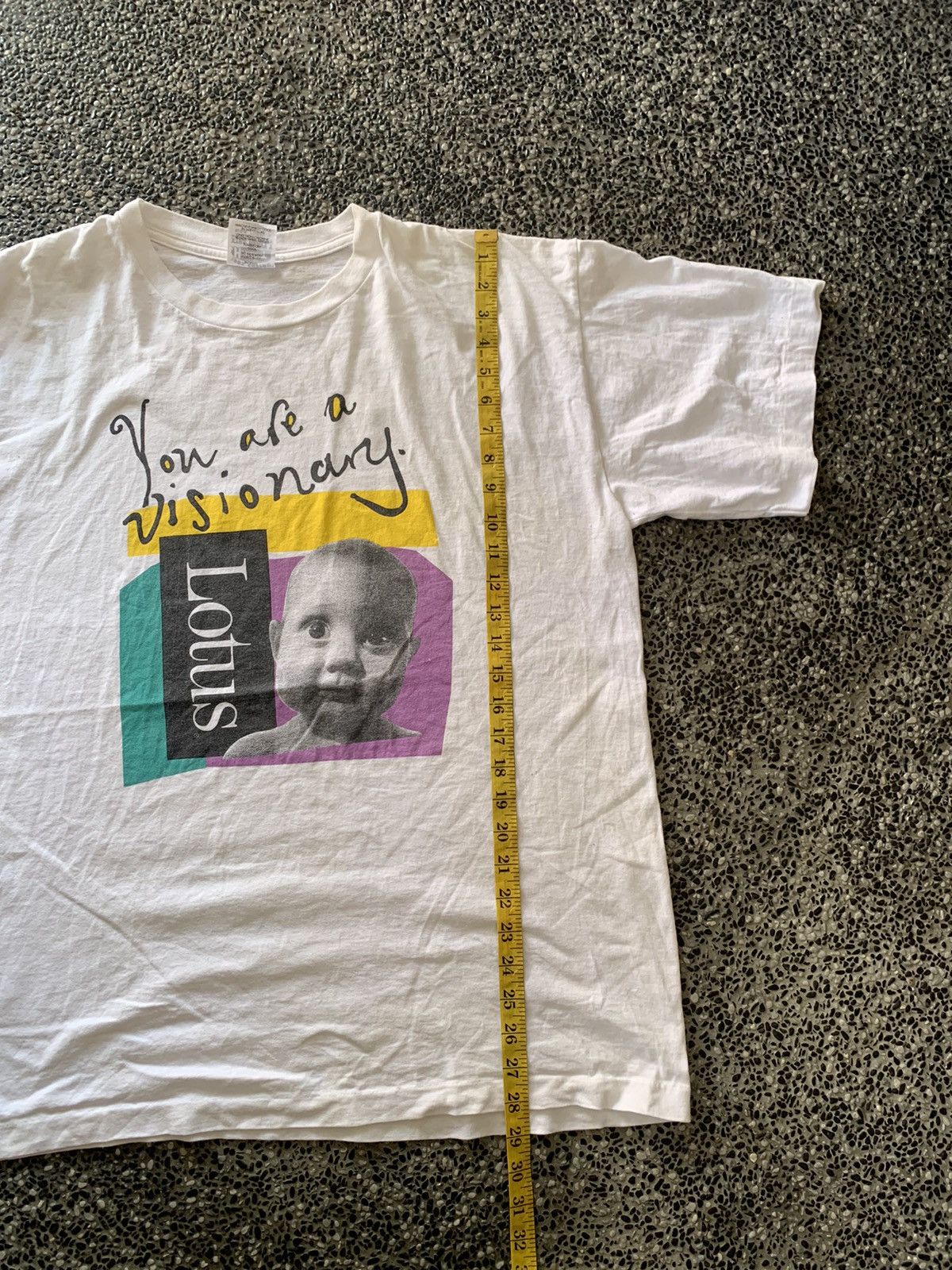 Vintage Vintage 90s Graphics Art / Baby Photo Print T shirt Size US XL / EU 56 / 4 - 9 Thumbnail