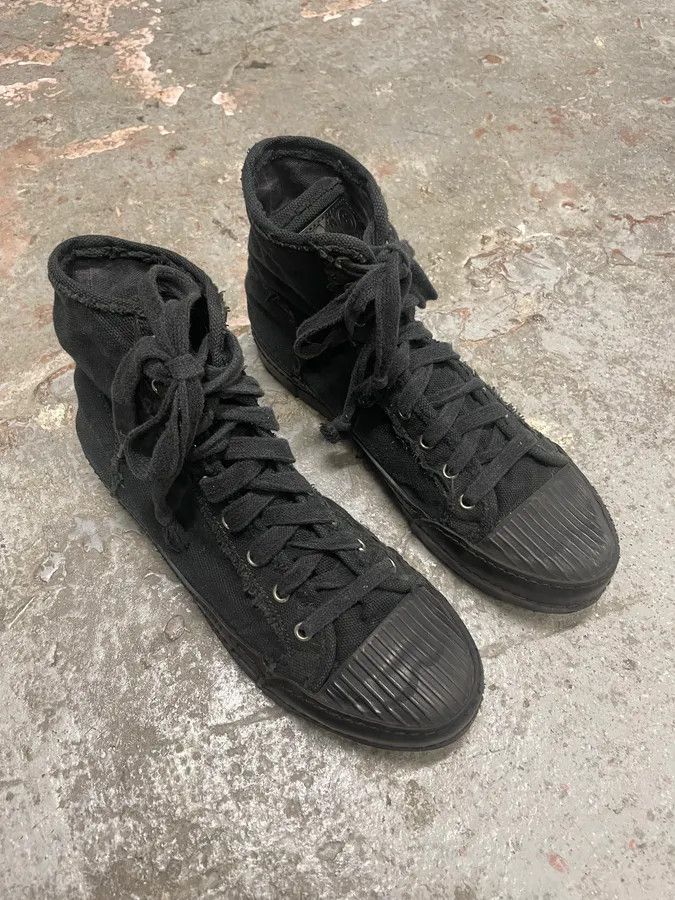 Maison Margiela Maison Margiela Black Distressed High Shoes Size US 9 / IT 39 - 4 Thumbnail
