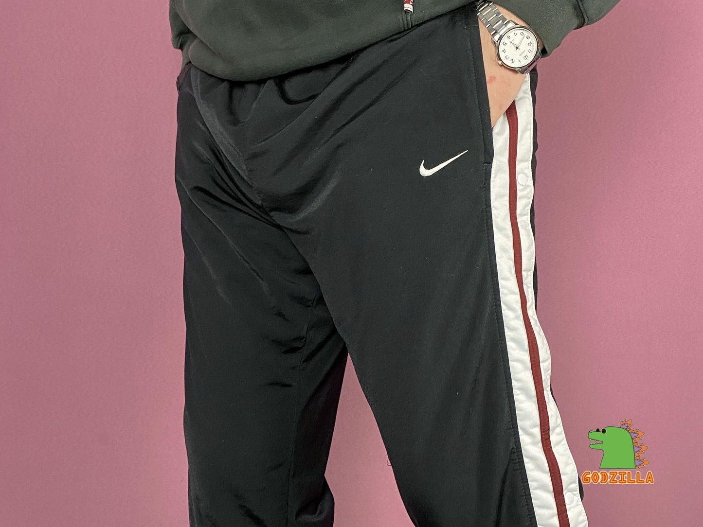 Nike × Vintage 90s Nike Vintage Men's Track Pants - XL Size US 38 / EU 54 - 4 Thumbnail
