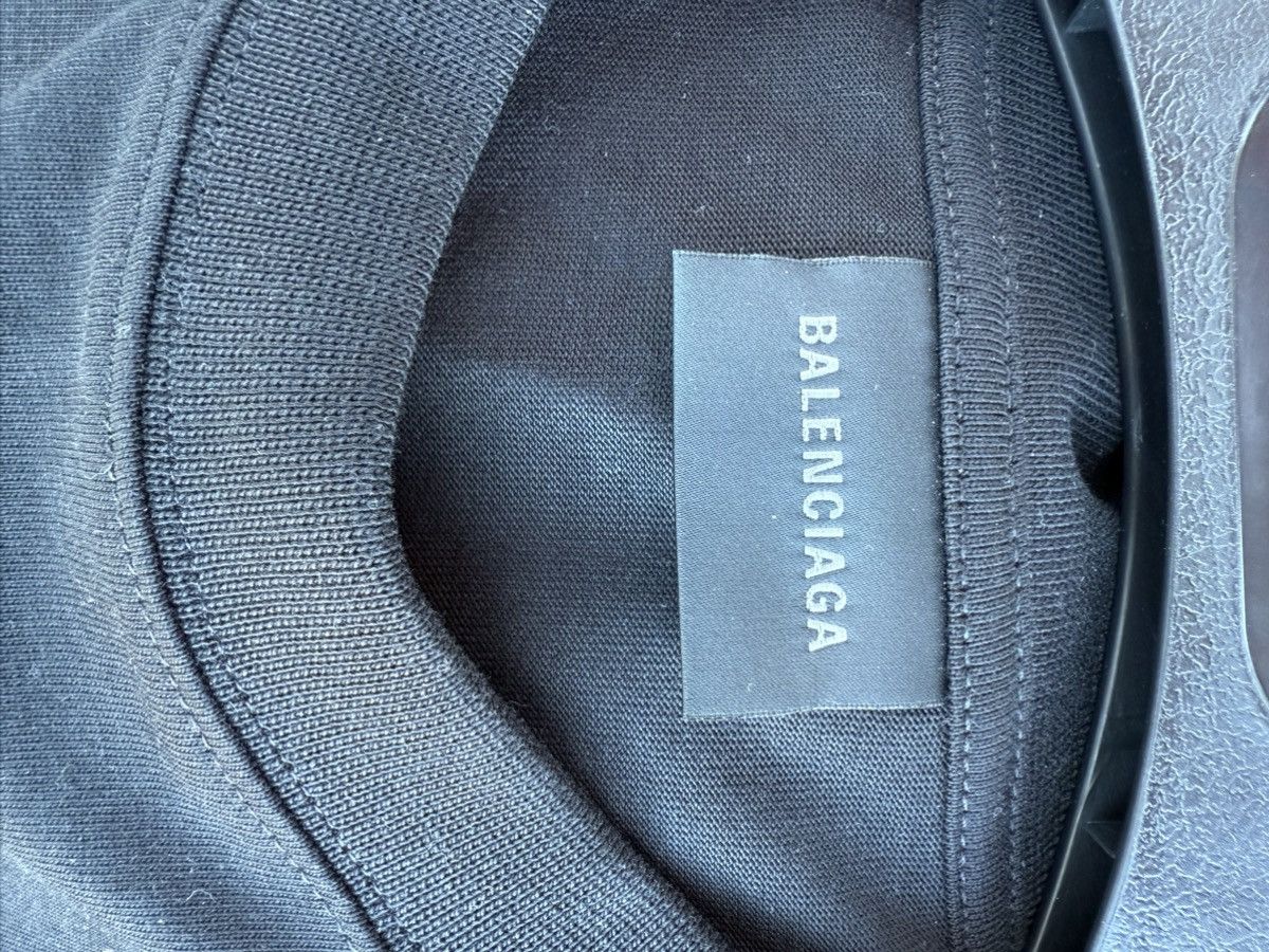 Balenciaga Balenciaga Black Gaffer T-Shirt Size US XXS / EU 40 - 3 Thumbnail