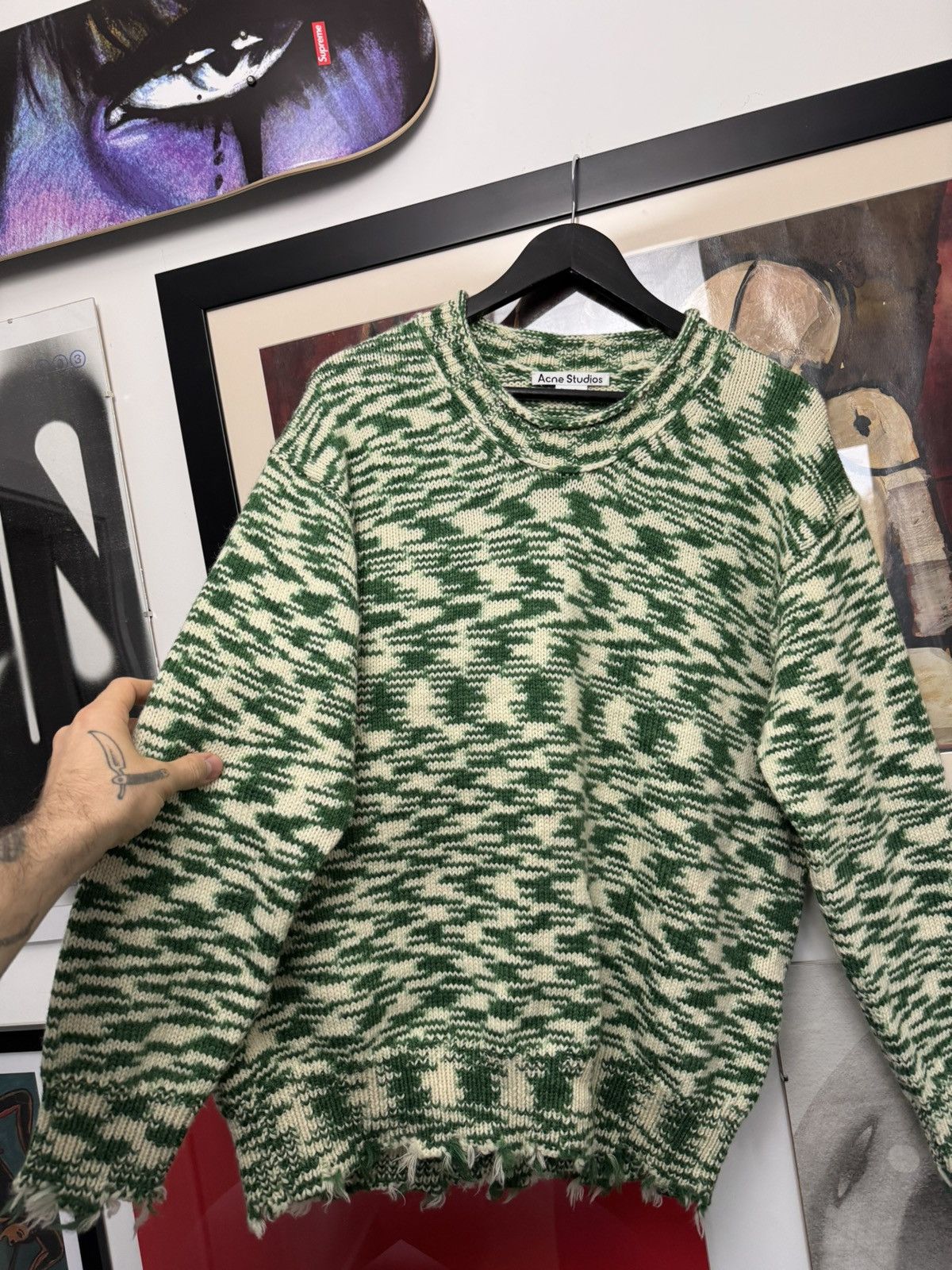 Acne Studios Acne Studios Wool Sweater Designer Distressed Oversize Boxy Size US M / EU 48-50 / 2 - 3 Thumbnail