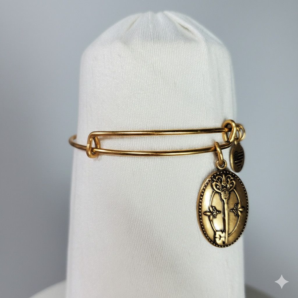 Other Alex & Ani 7.75" NEW Bracelet Gold Key to Life Love Energy Size ONE SIZE - 5 Thumbnail