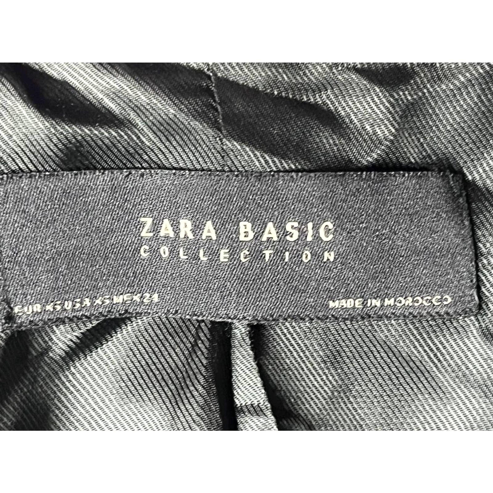 Zara ZARA Black Open Hem Asymmetrical Blazer Size XS Size XS / US 0-2 / IT 36-38 - 6 Thumbnail