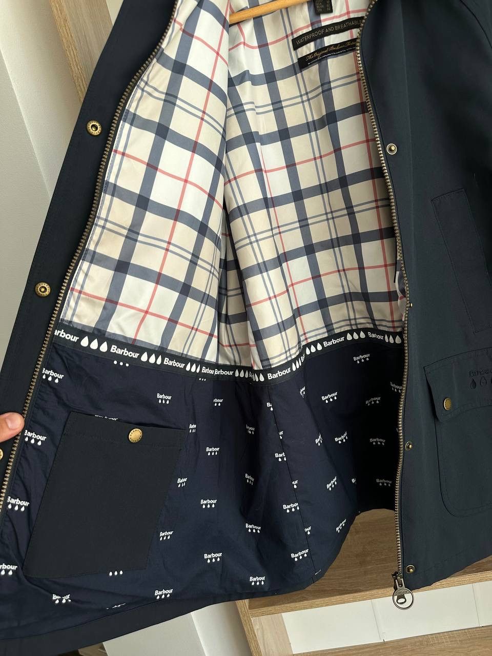 Barbour × Vintage Vintage Barbour Flurry Blue Weather Comfort Jacket Size US M / EU 48-50 / 2 - 17 Thumbnail