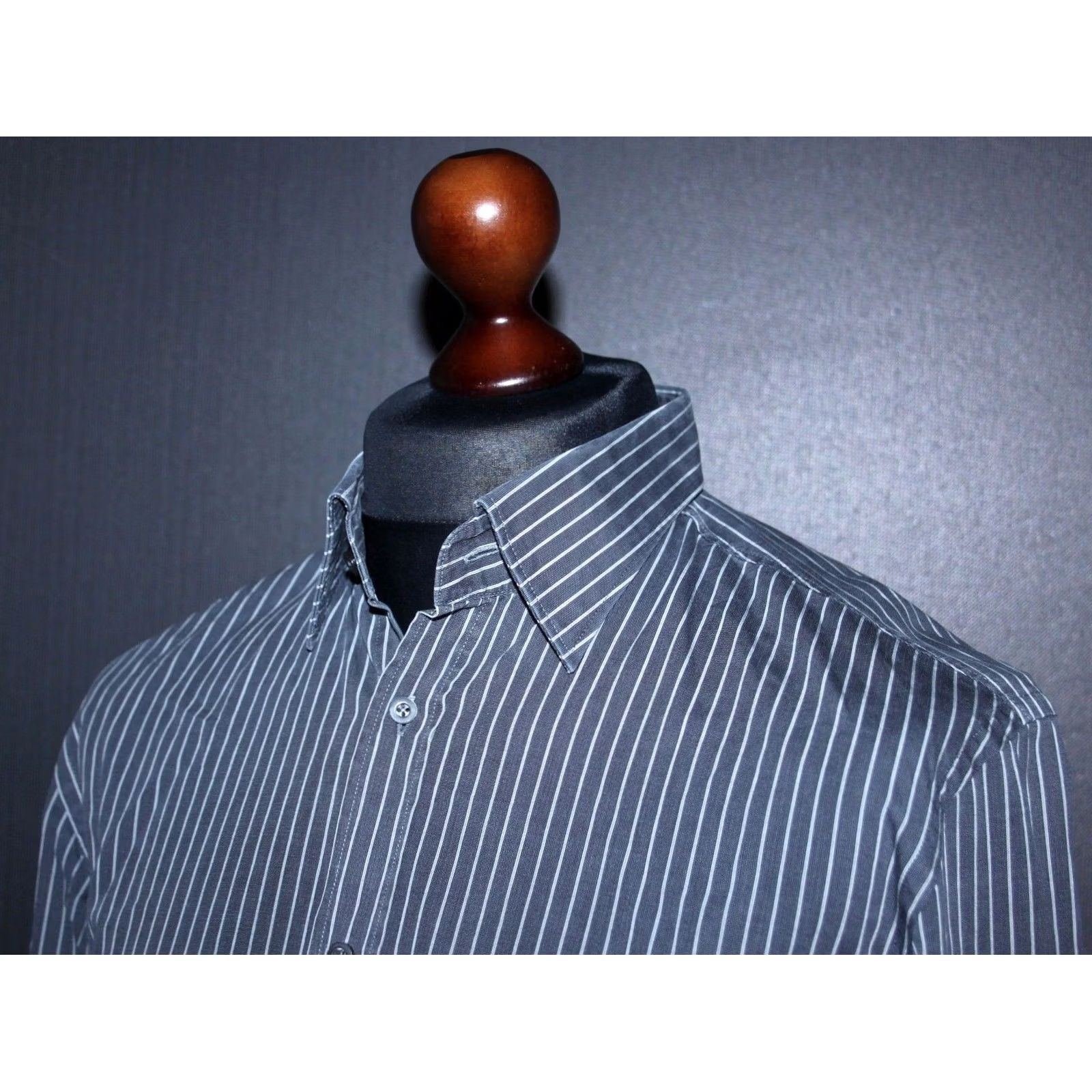 Vintage JOOP! mens shirt Blue Size 40/15 3/4 Business-Regular Collar Regular Fit Button Cuff Size 40R - 2 Thumbnail