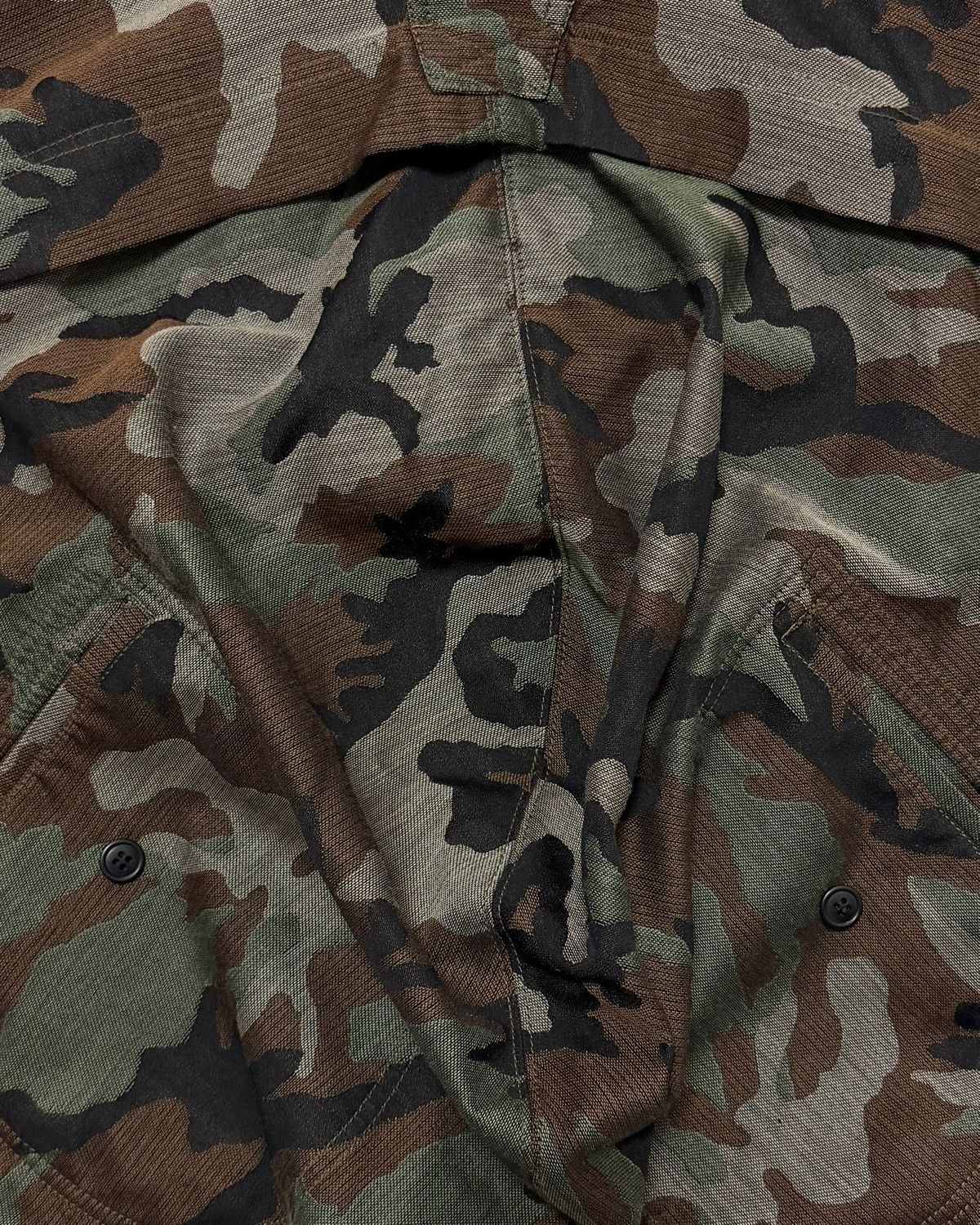 Junya Watanabe JUNYA WATANABE F/W 2010 Camouflage Hooded Military Poncho Size XS / US 0-2 / IT 36-38 - 3 Thumbnail