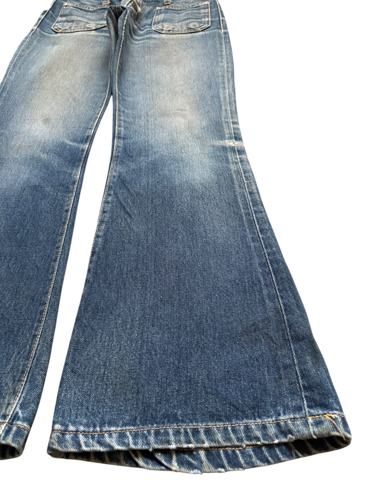 Japanese Brand Vintage Japanese Brand Mud Wash Bush Pant Bellbottom Jeans Size 27" / US 4 / IT 40 - 7 Thumbnail