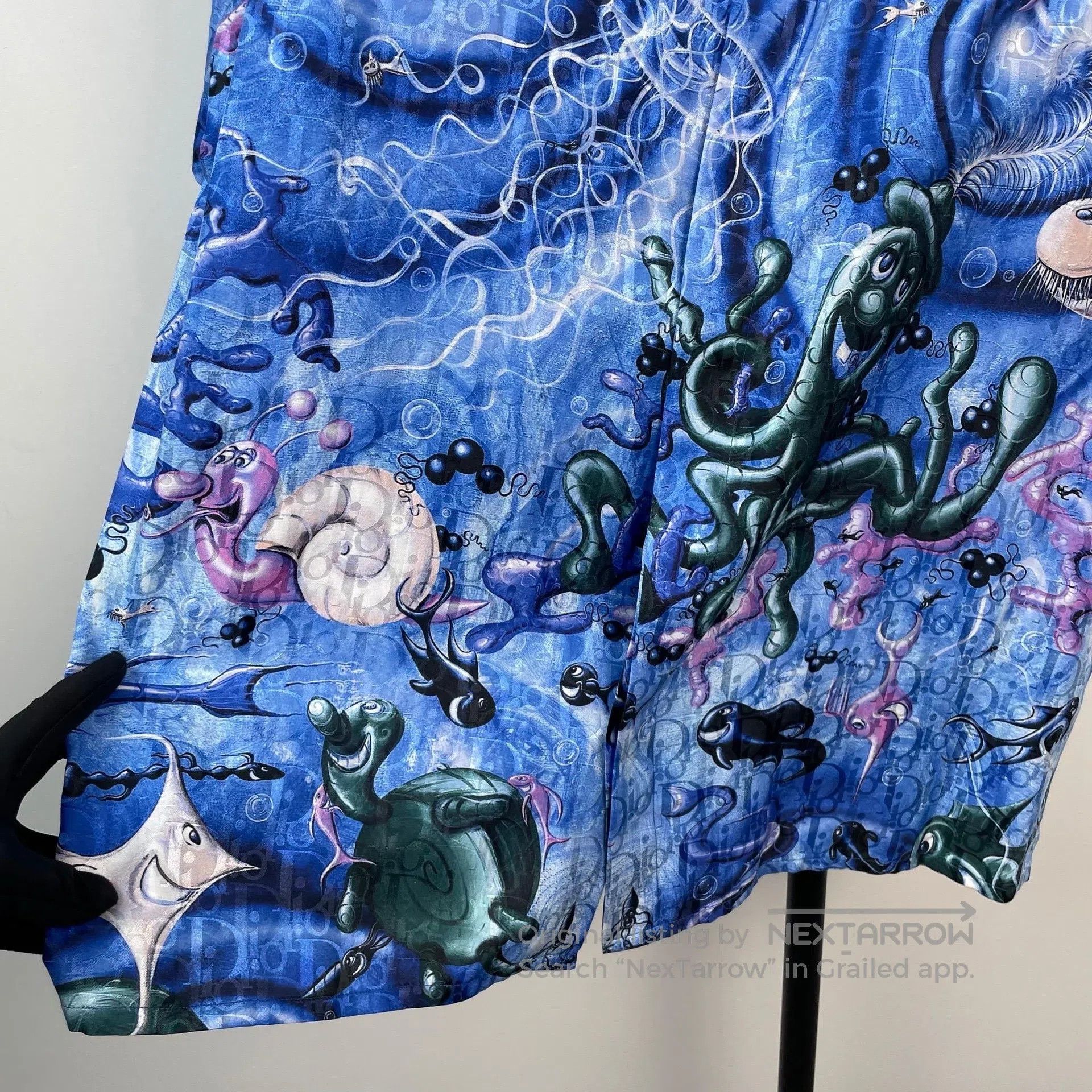 Dior Dior Underwater World Pattern Jacquard Short Sleeve Shirt| Size S / US 4 / IT 40 - 6 Thumbnail