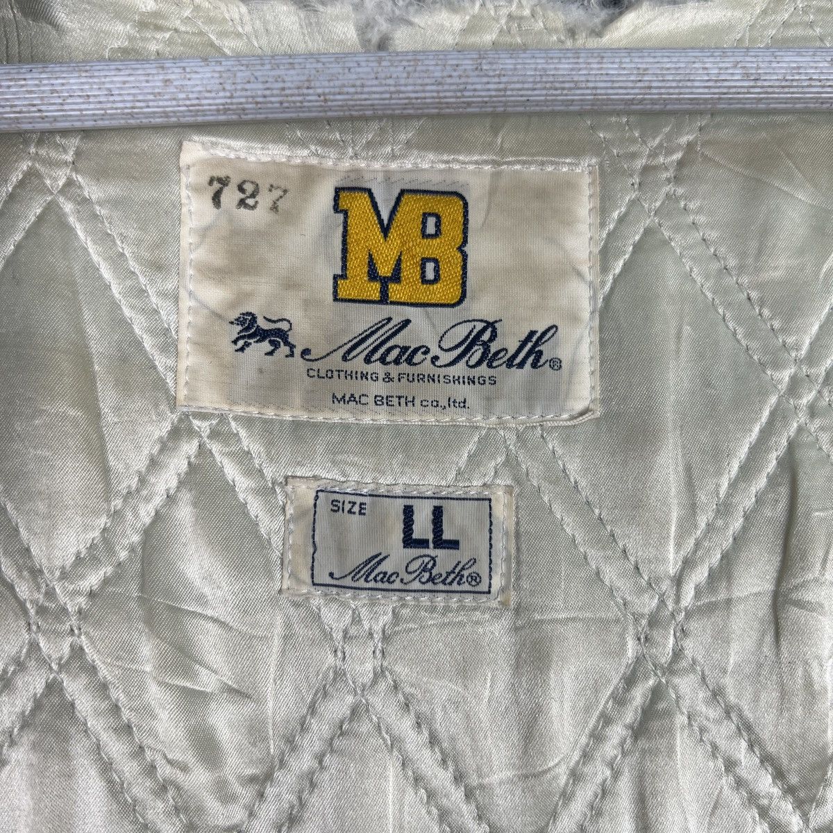 Japanese Brand 🔥 VINTAGE MAC BETH VARSITY BOMBER JACKET Size US L / EU 52-54 / 3 - 15 Thumbnail