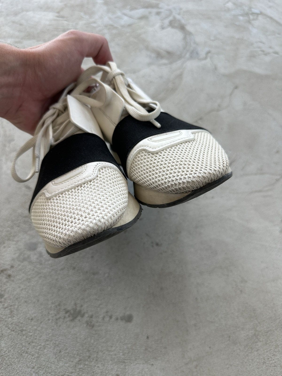 Balenciaga Balenciaga Women’s Designer Race Runner Sneakers Gray Size 5 Size US 5 / IT 35 - 4 Thumbnail