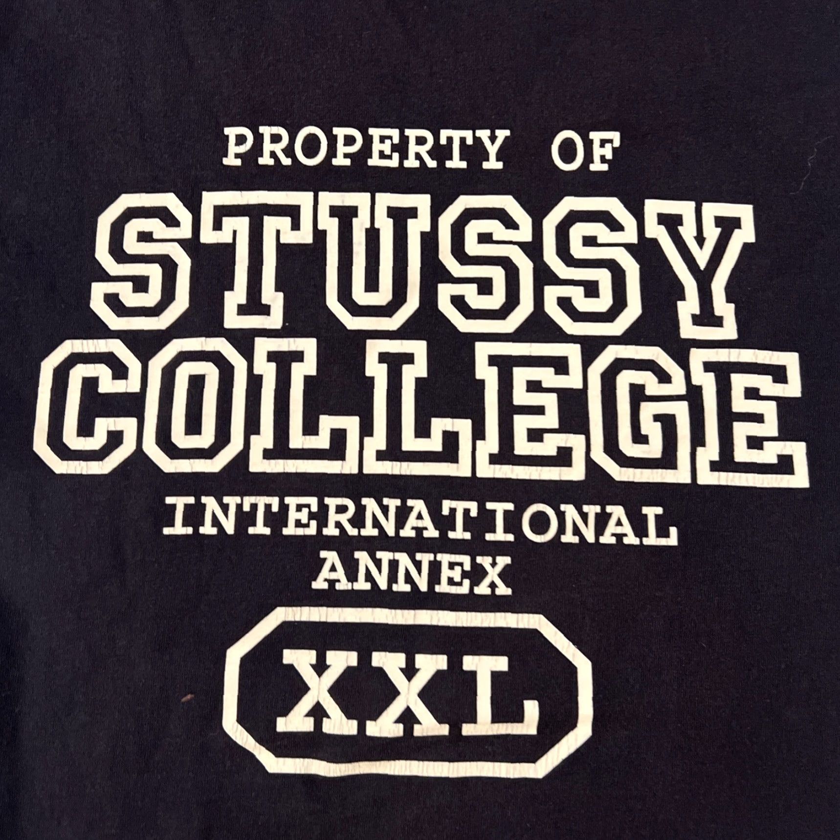 Annex VINTAGE Stussy Shirt Medium Black Knit Crew Neck Logo Graphic Print Skateboarders Mens M Size US M / EU 48-50 / 2 - 2 Thumbnail
