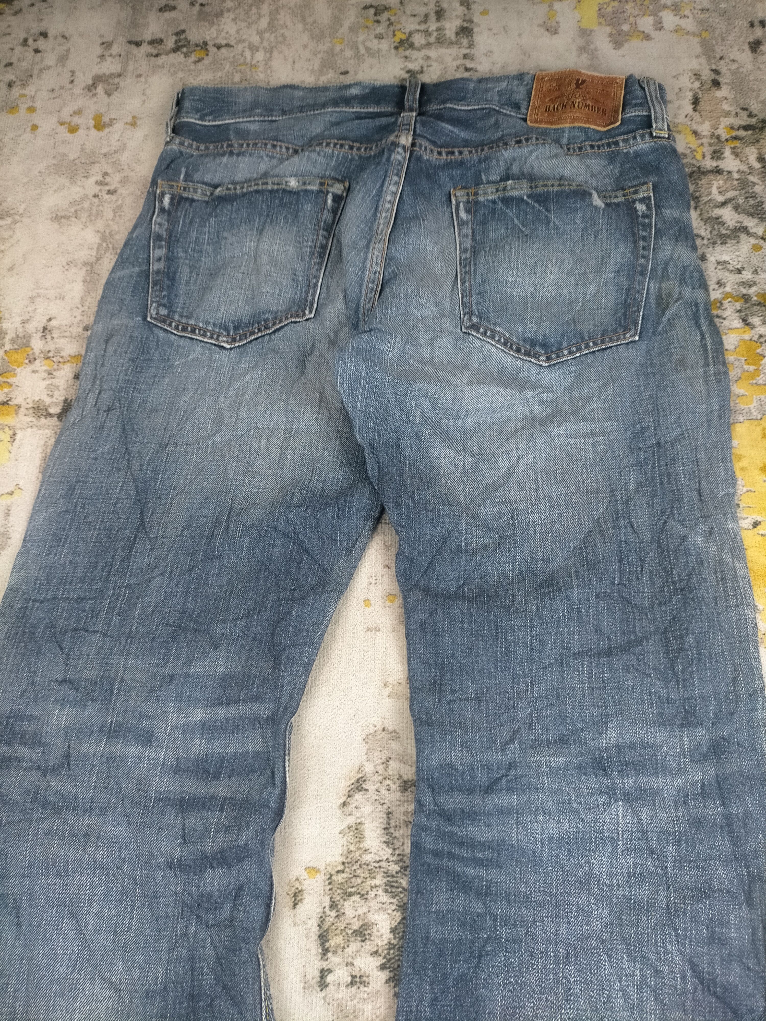 Tornado Mart 90s Flared Back Number Washed Jeans Size US 32 / EU 48 - 5 Thumbnail