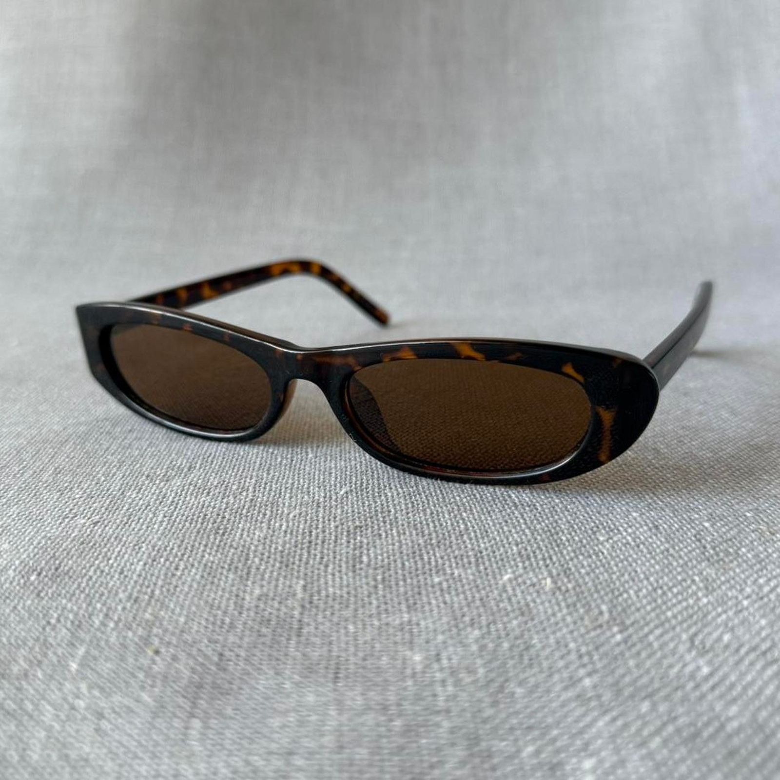 Other Skinny thin tortoise frame sunglasses MENS2 Size ONE SIZE - 2 Thumbnail