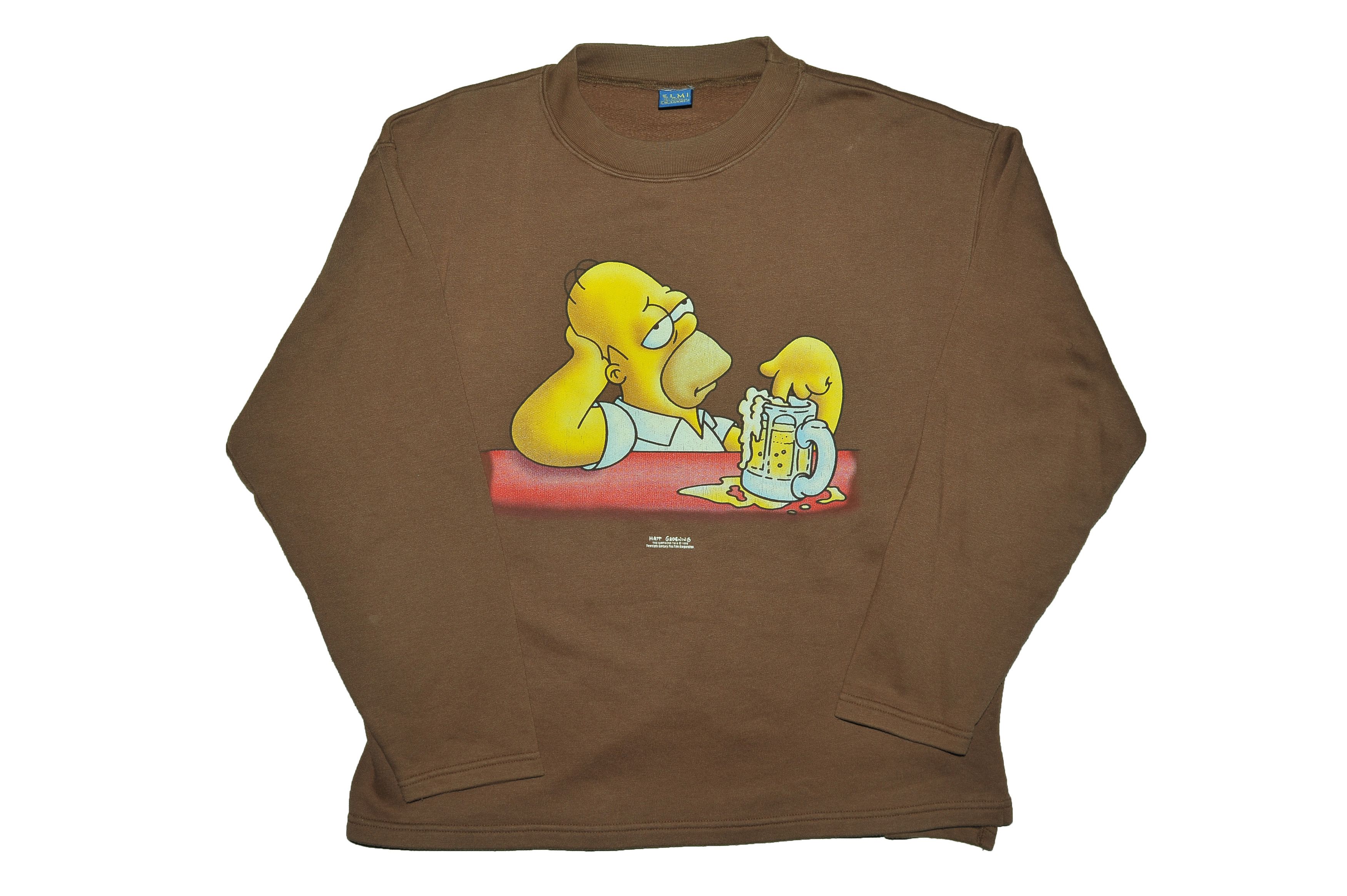 Vintage Vintage Homer Simpsons Beer Sweatshirt Size US XL / EU 56 / 4 - 1 Thumbnail