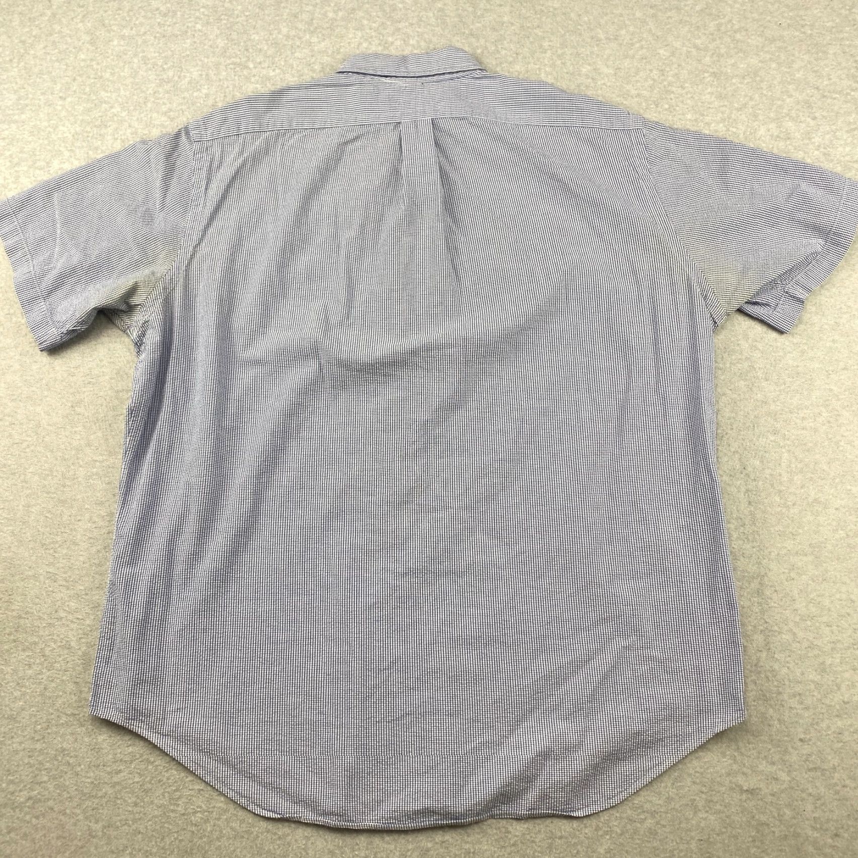 Ralph Lauren Ralph Lauren Button Down Shirt Mens XL Blue Checkered Short Sleeve Classic Fit Size US XL / EU 56 / 4 - 5 Thumbnail