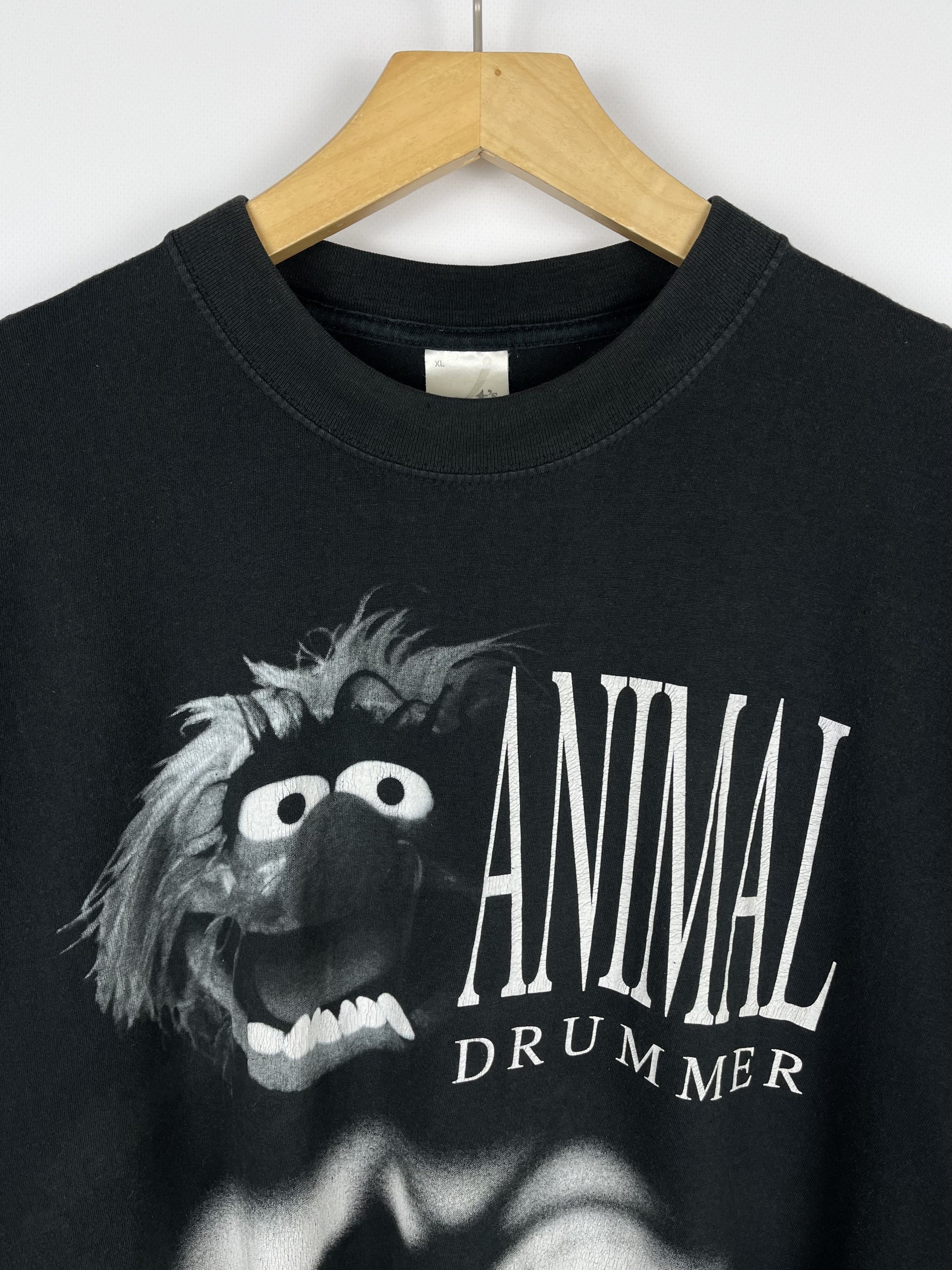 Cartoon Network Vintage The Muppet Show “Animal Drummer” Show T Shirt 90’s Size US XL / EU 56 / 4 - 6 Thumbnail