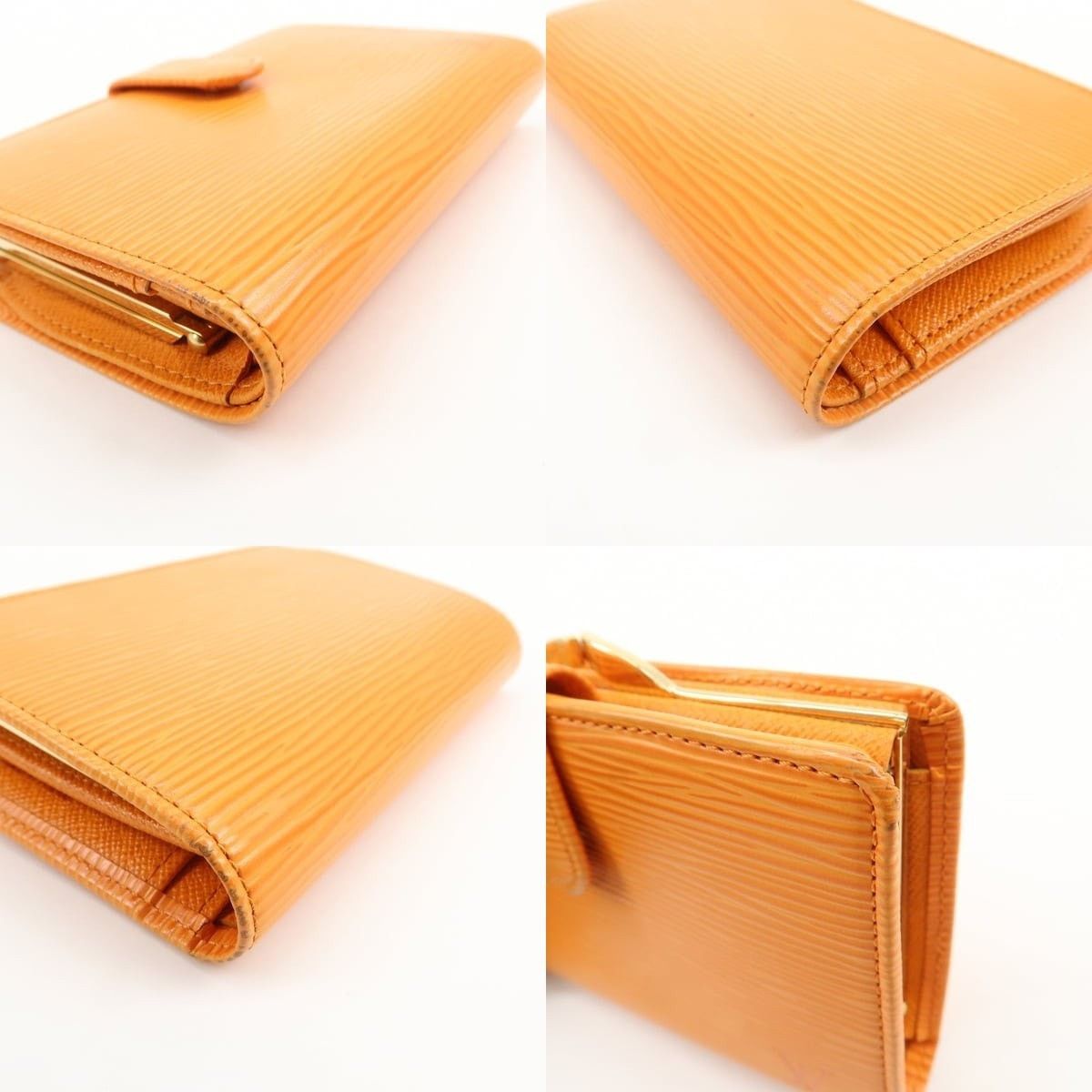 Louis Vuitton Louis Vuitton Epi Porte Monnaie Viennois Wallet Orange Size ONE SIZE - 4 Thumbnail