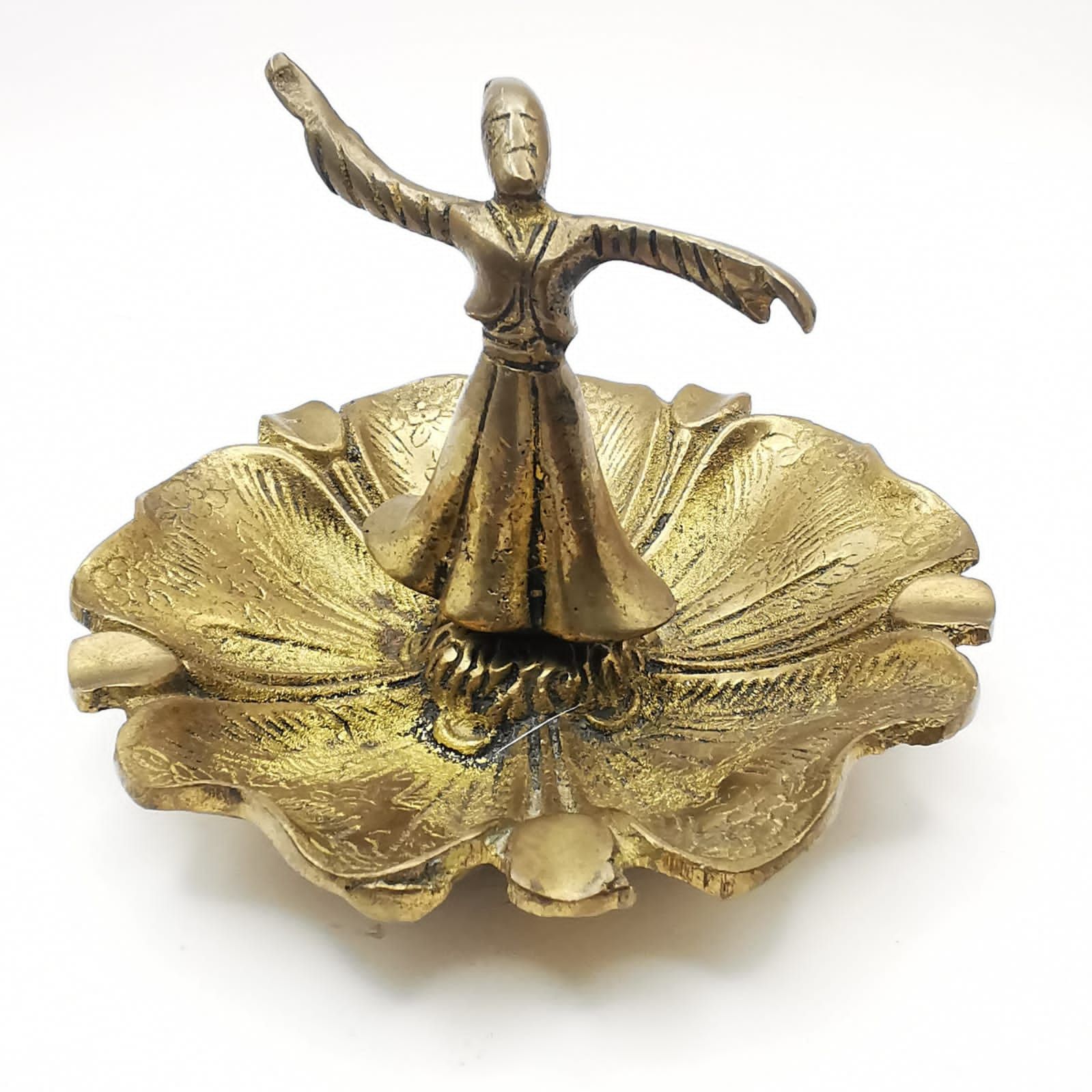 Vintage Vintage used Ashtray "Dervish Dance" Handmade, Bronze 405g Size ONE SIZE - 1 Thumbnail