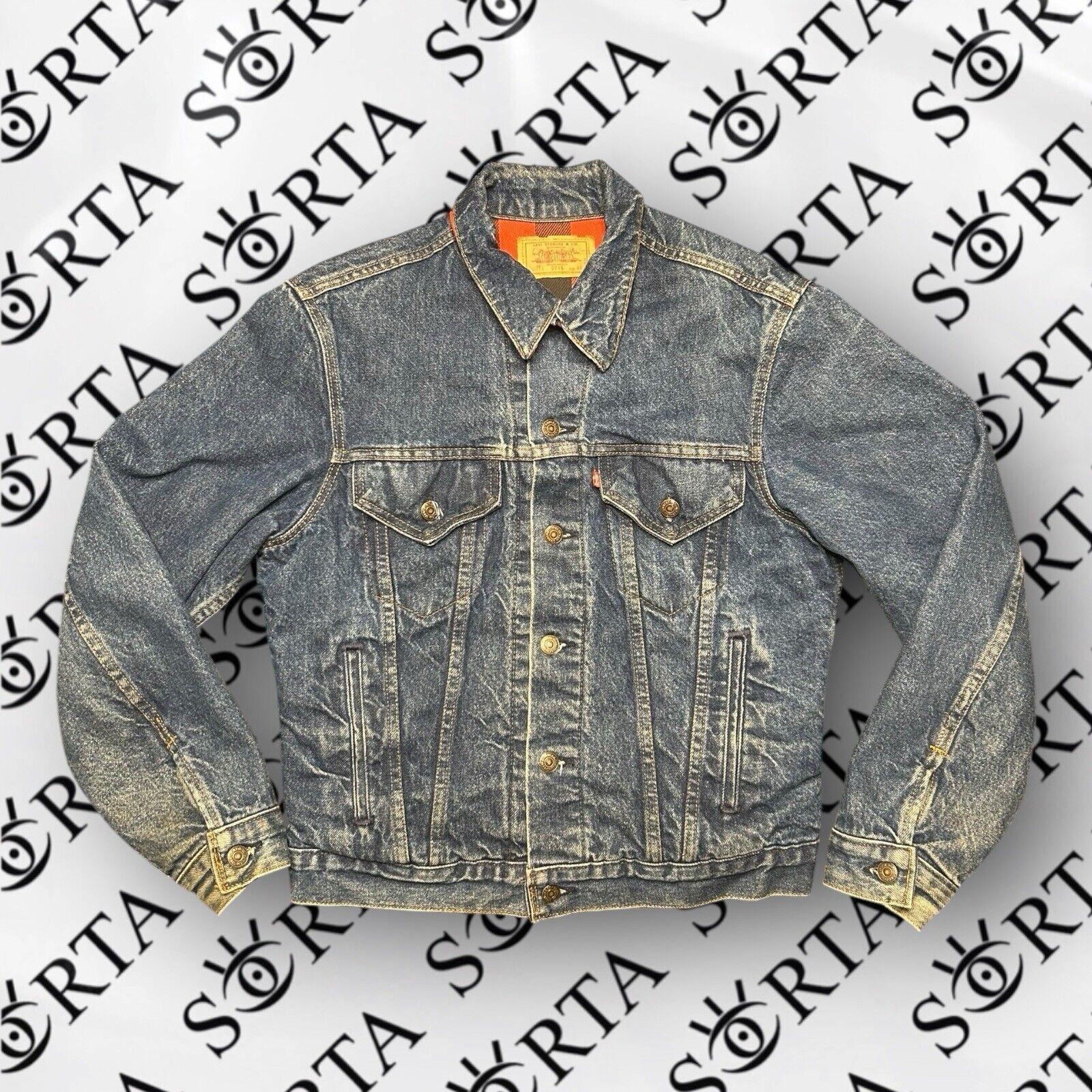 Levi's VTG 80s Levi's Flannel Lined Denim Trucker Jacket 70411-0816 Size US M / EU 48-50 / 2 - 1 Thumbnail