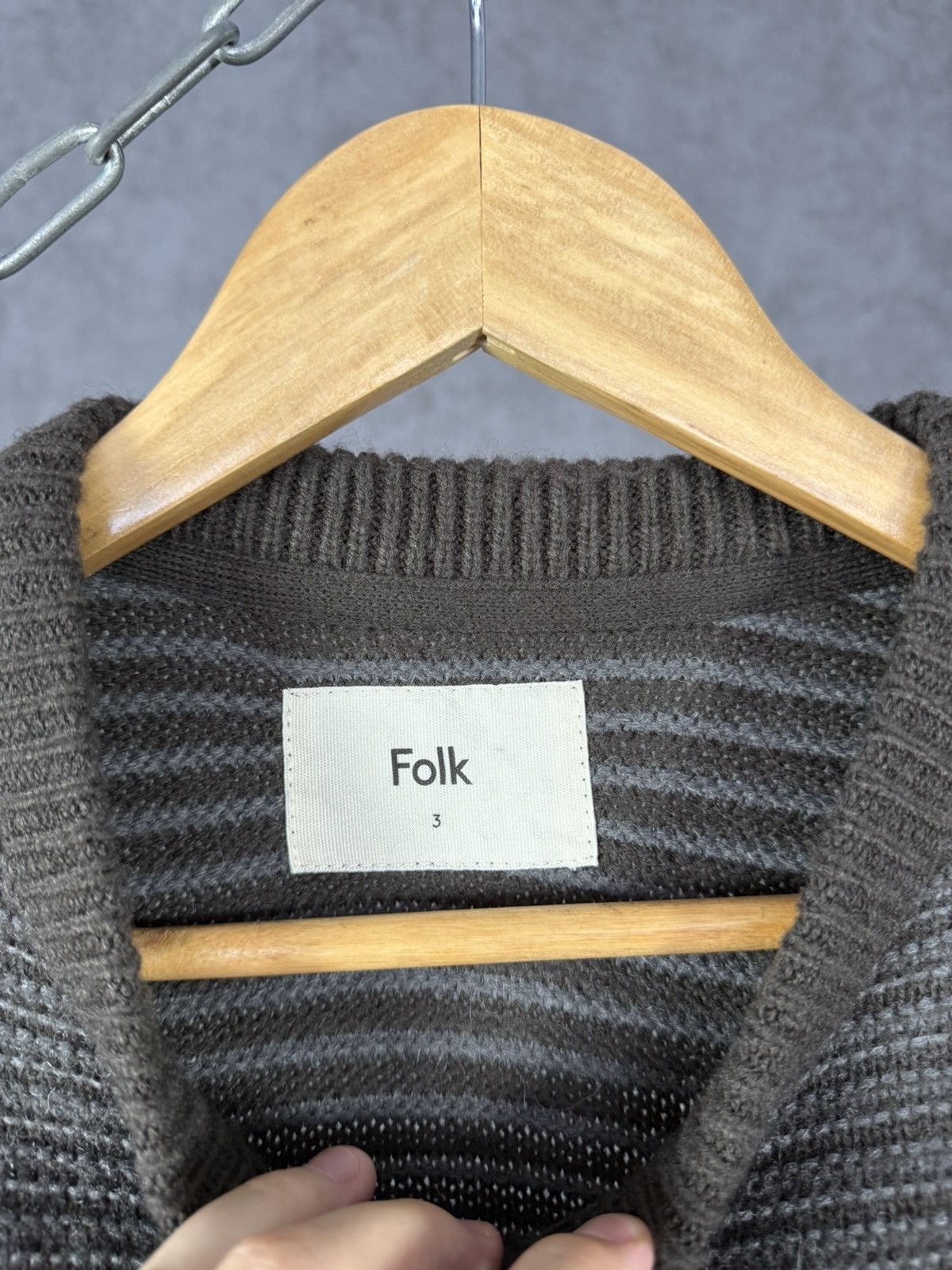 Folk designer wool sweater