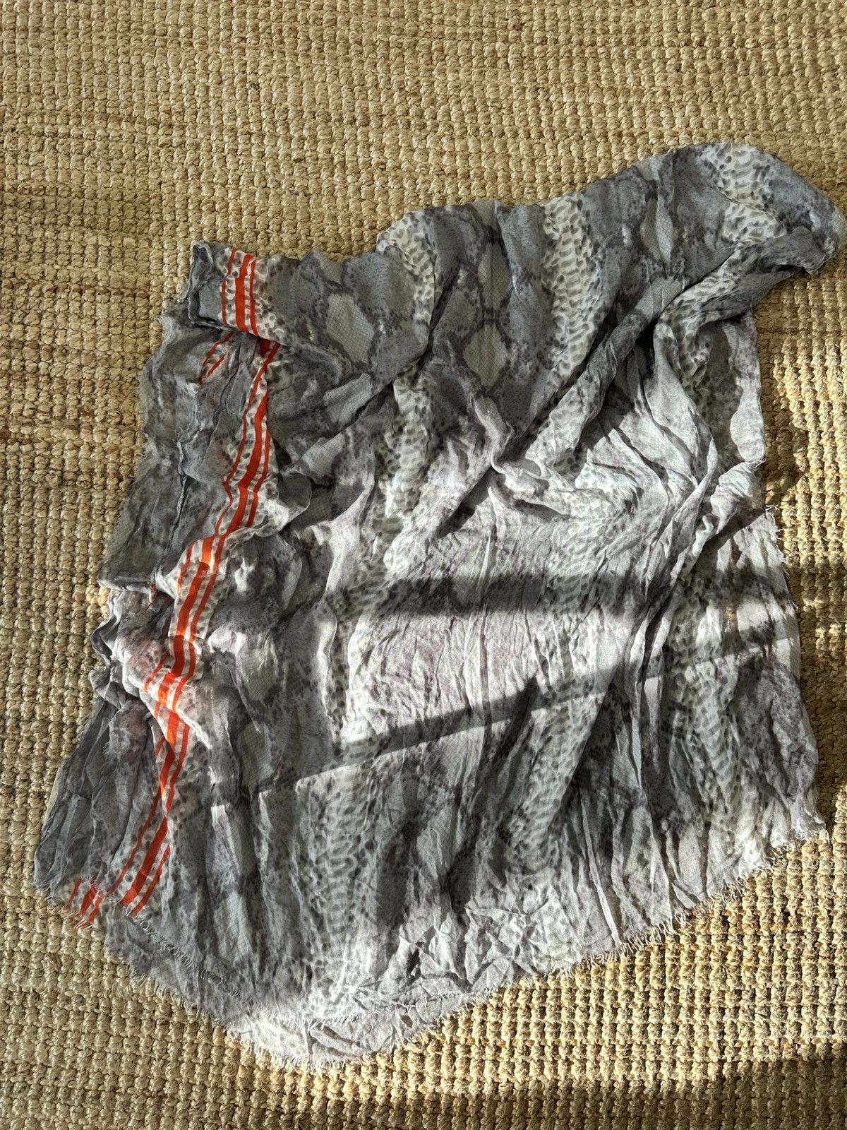 Michael Stars Michael Stars scarf Leopard print with orange accent Size ONE SIZE - 1 Thumbnail
