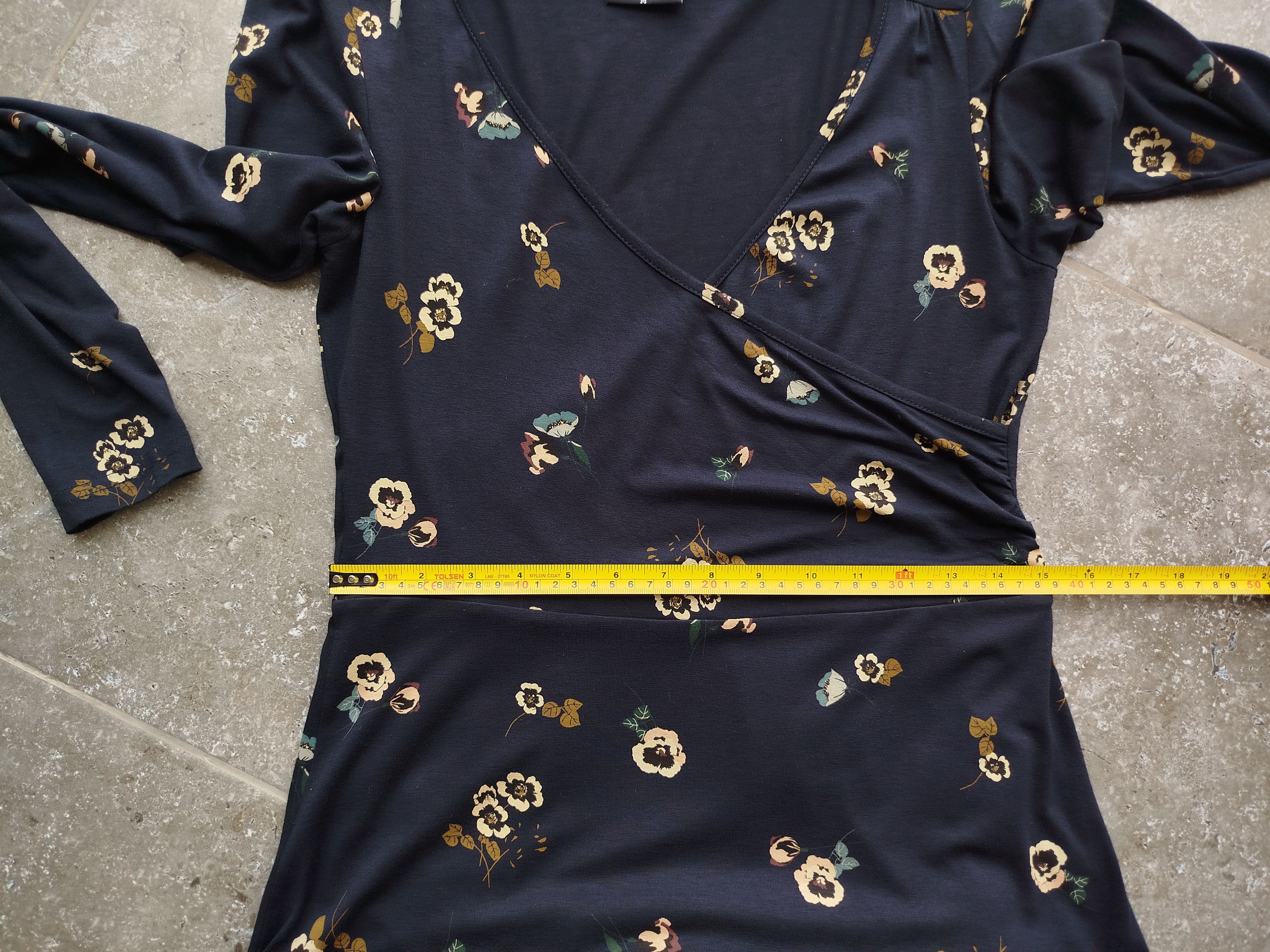 Hysteric Glamour VIVE MARIA Dress Midi Floral Wrap Romantic Navy Size M Size M / US 6-8 / IT 42-44 - 12 Thumbnail
