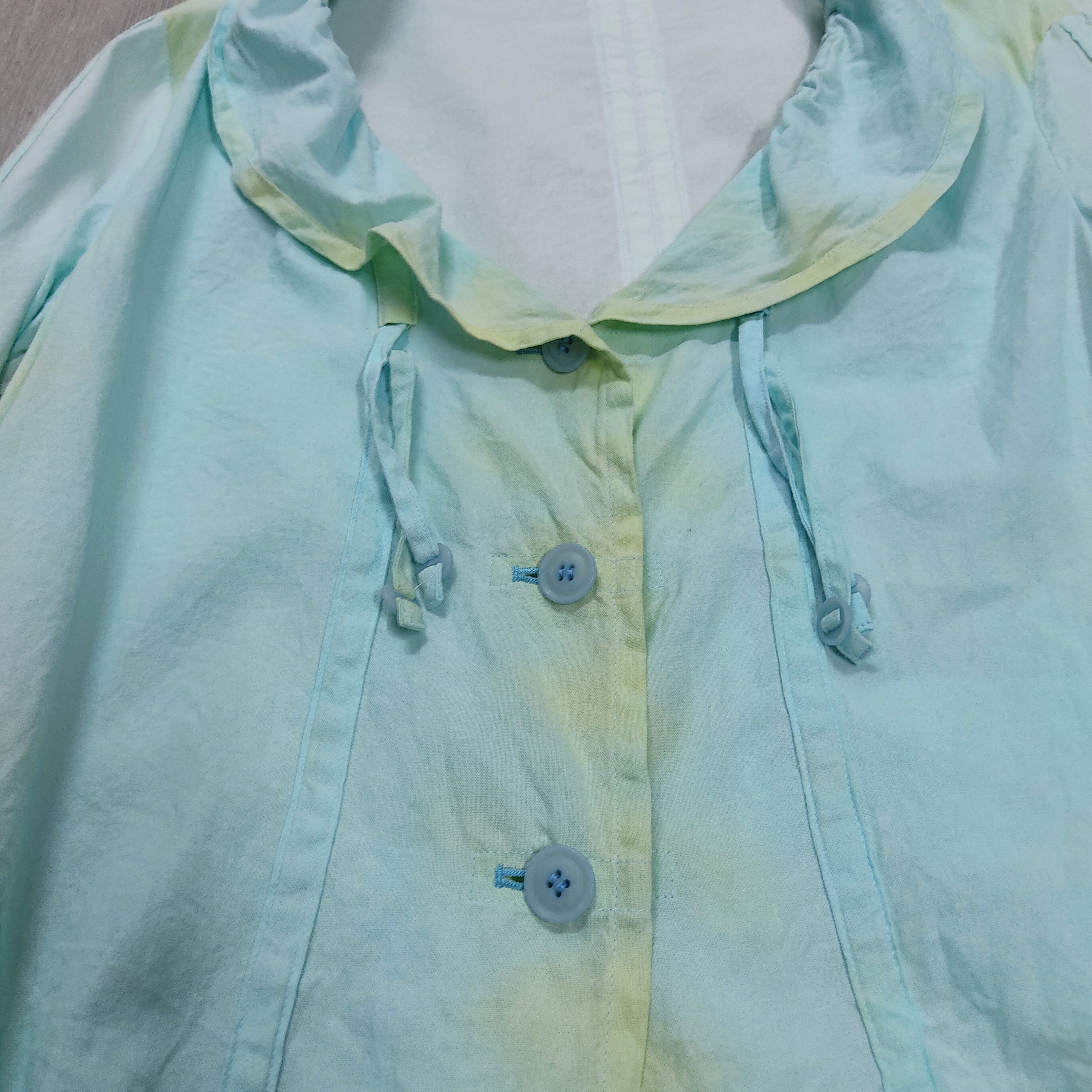 Issey Miyake Issey Miyake HEART HAAT Pastel Turquoise Light Blouson Size M / US 6-8 / IT 42-44 - 6 Thumbnail
