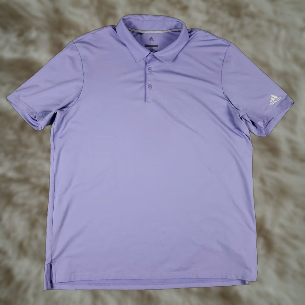 Adidas Adidas Polo Shirt Mens XL Purple Polo Shirt Casual Golf Short Sleeve Men Active Size US XL / EU 56 / 4 - 1 Thumbnail