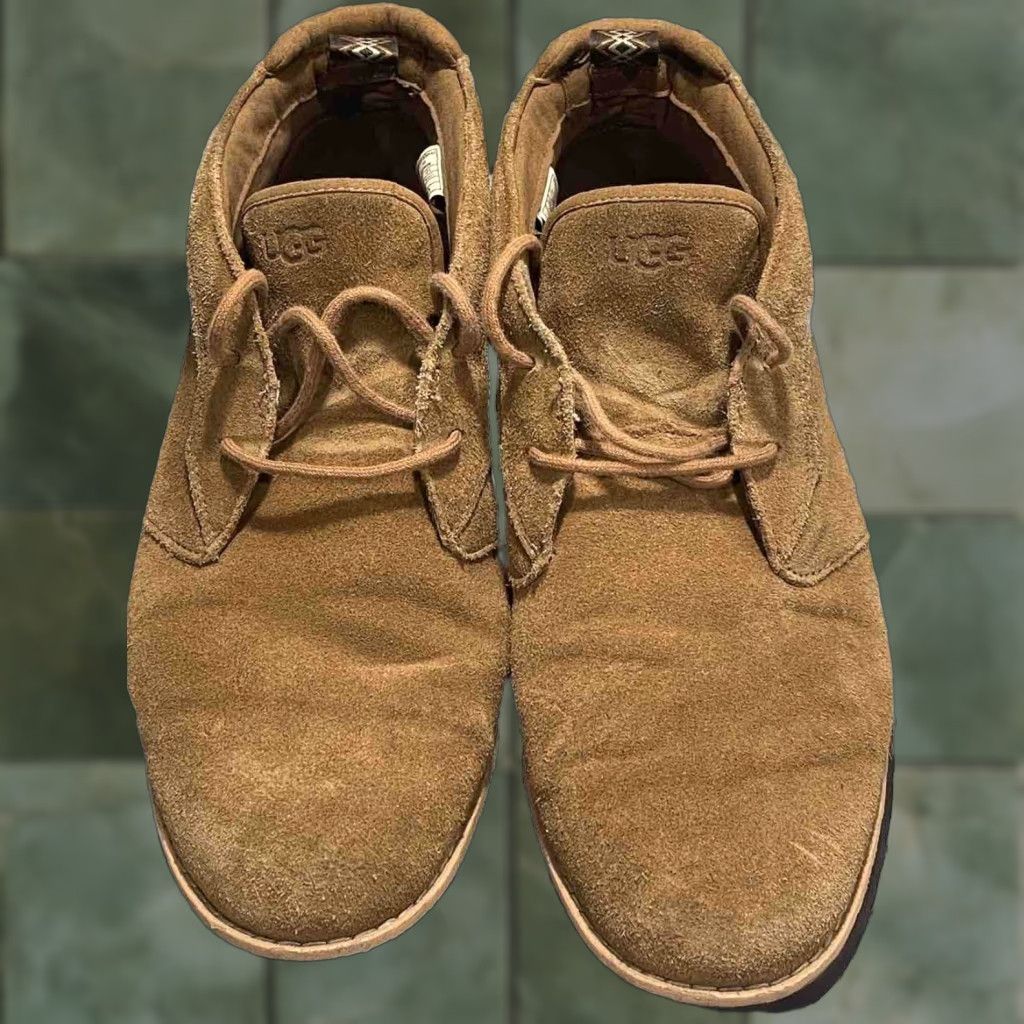Ugg UGG Union Chukka Boots Mens Waterproof Suede Brown Lace Up 10 US 43 EU UK 9 Size 10 Mens Boots Brown Suede Waterproof Union Chukka UGG Mens Size US 9 / EU 42 - 1 Thumbnail