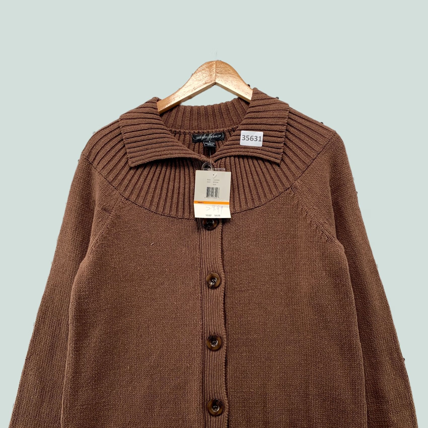 Vintage Vintage Designers Originals Cardigan Sweater Women Small Collared NEW NWT 19x22 Size S / US 4 / IT 40 - 1 Thumbnail