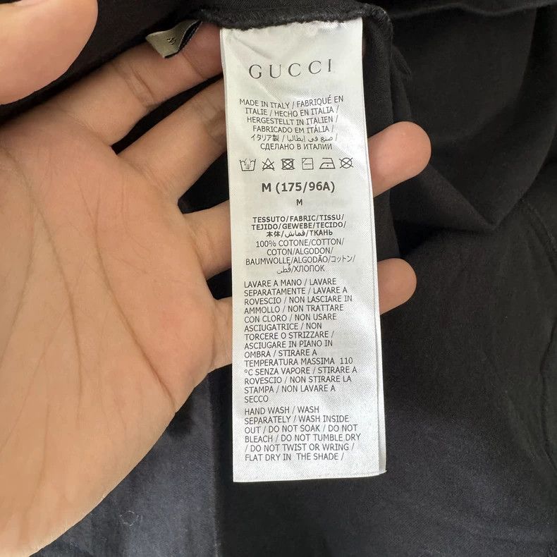Gucci Gucci Black lightning-printed short-sleeved T-shirt Size US M / EU 48-50 / 2 - 4 Thumbnail