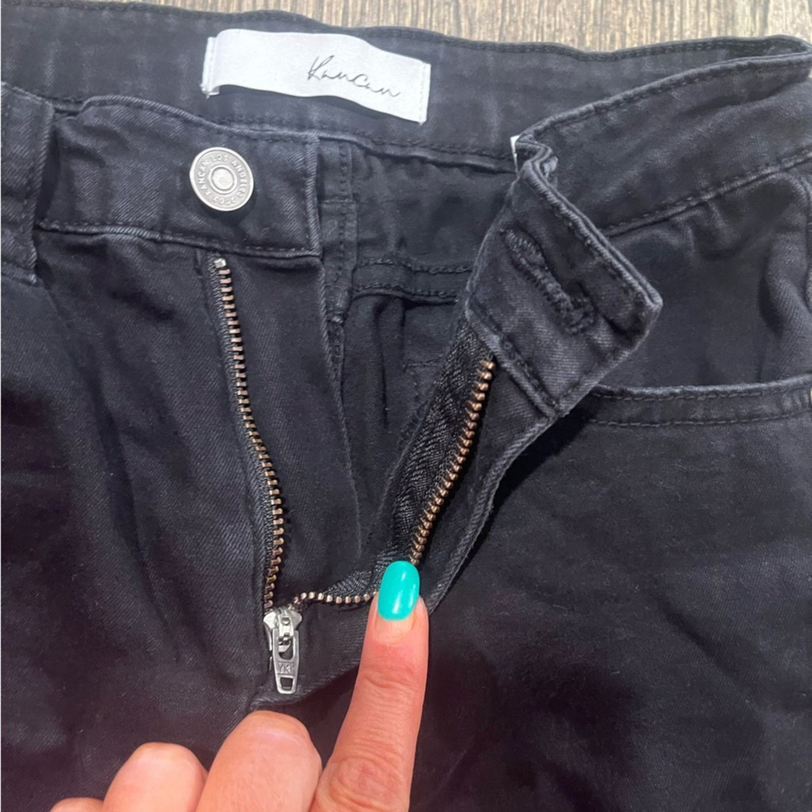 Kanata Hand Knits KanCan Womens Dayana High Rise Ankle Skinny Jeans Fray Size 25" / US 0 / IT 36 - 6 Thumbnail