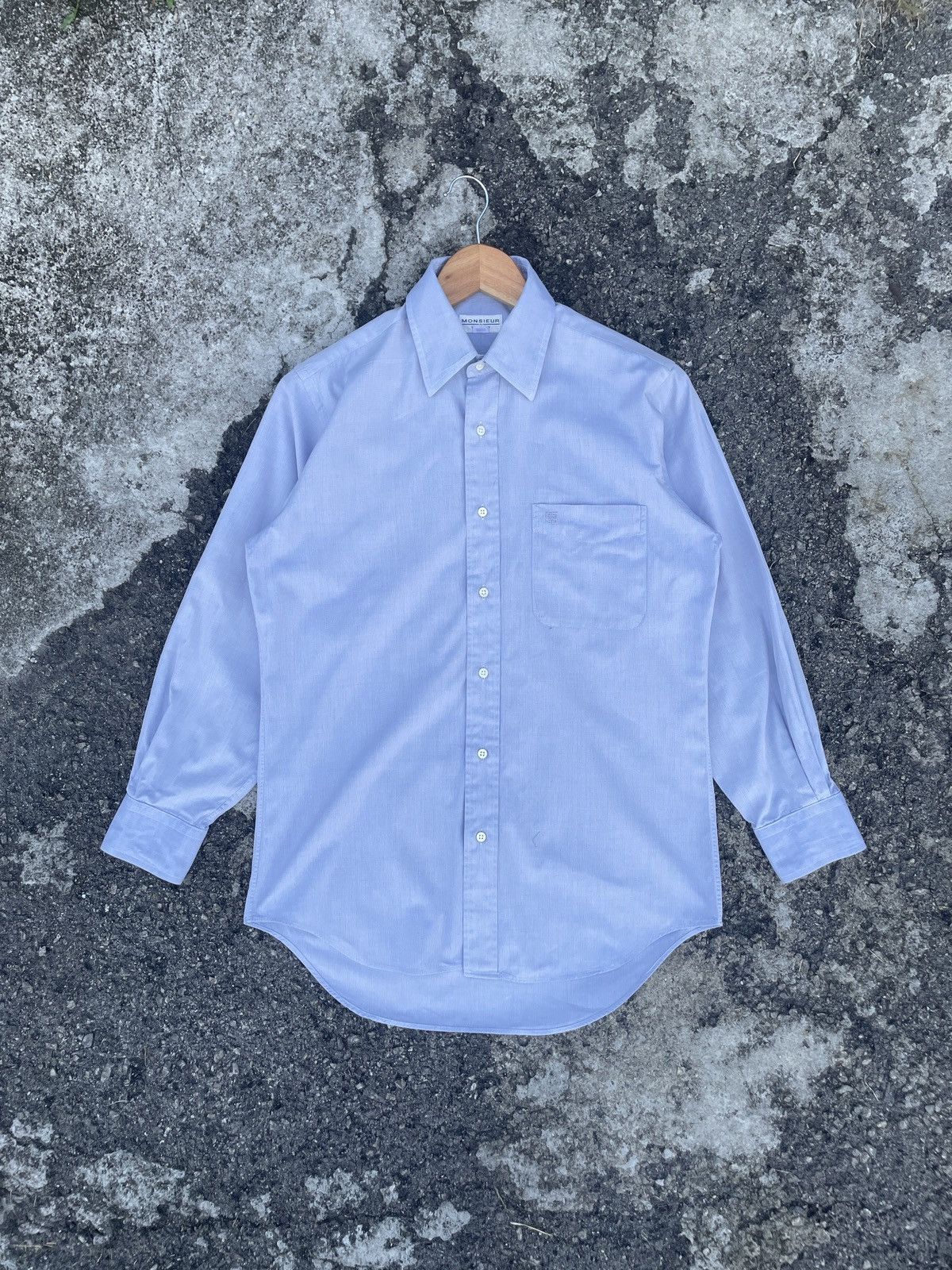 Givenchy Vintage Monsieur Givenchy Longsleeve Shirt Size US M / EU 48-50 / 2 - 1 Thumbnail