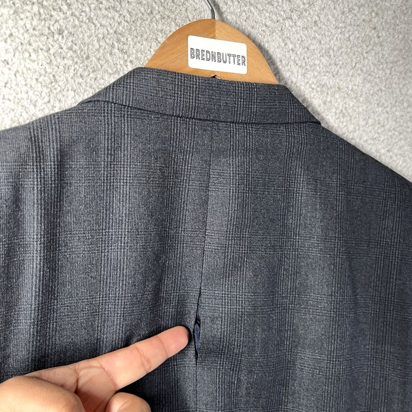 Vintage Coppley Loro Piana Sport Coat Blazer Mens 46 Blue Wool 2 Button Notch Lapel Regular 2 Piece Dry Clean Only Men's Suit Coat Size 46R - 3 Thumbnail