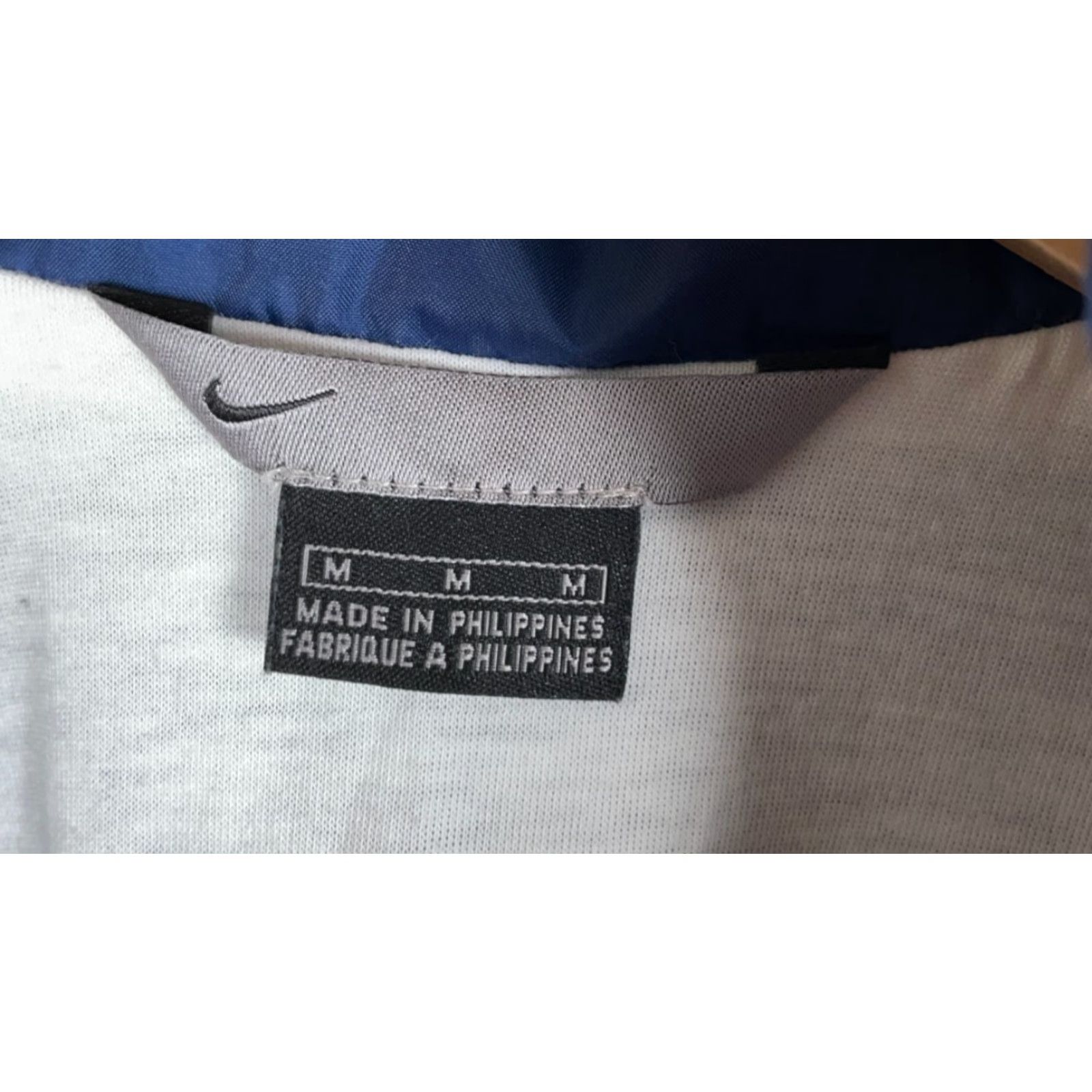 Nike VINTAGE Nike Windbreaker Jacket Zip Up Full Zip Lined Striped Nylon Polyester Men M Blue Yellow White 90s Retro Logo Pockets Front Zip Mens Size US M / EU 48-50 / 2 - 3 Thumbnail
