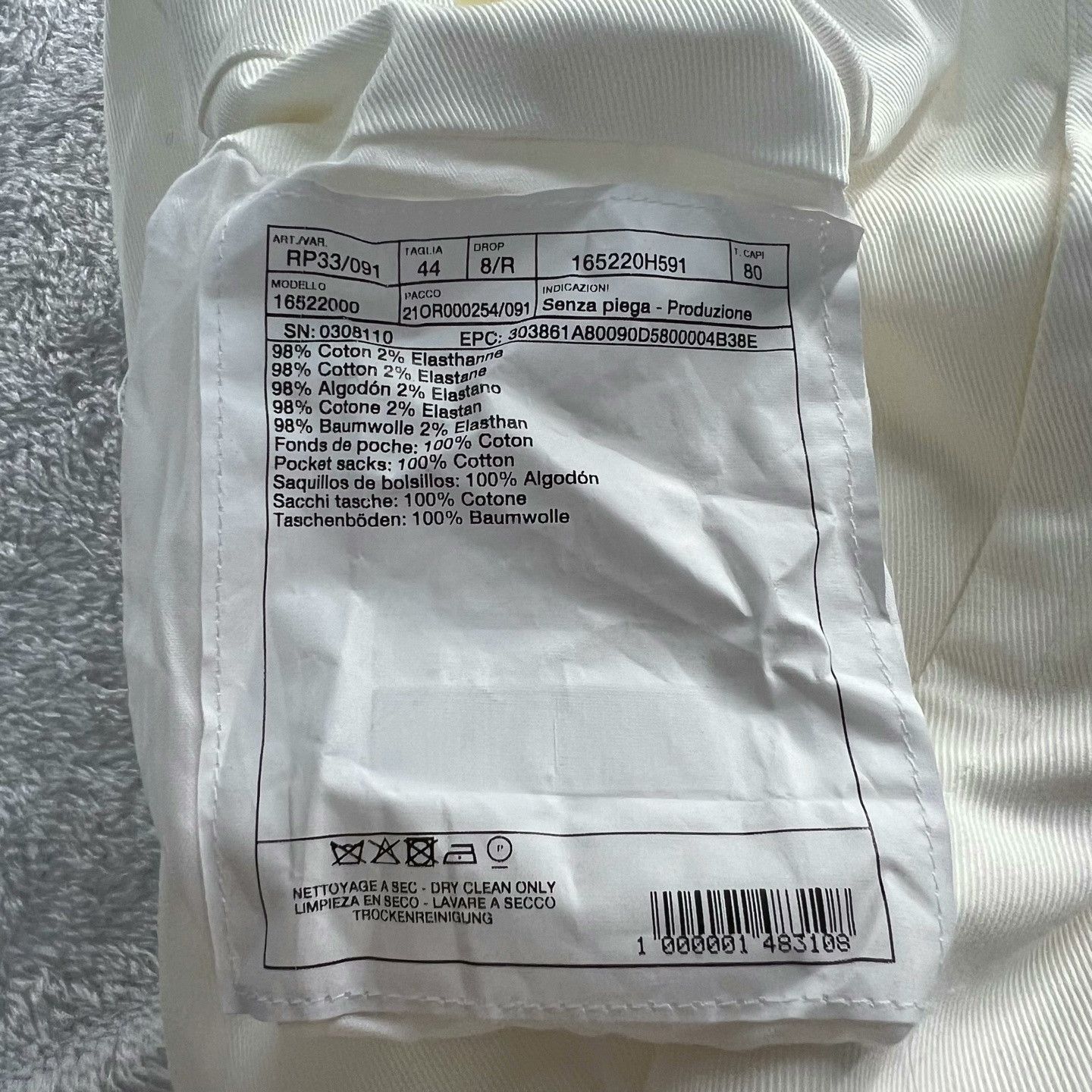 Hermes Hermes White Elastic Waist Pants Size US 28 / EU 44 - 3 Thumbnail