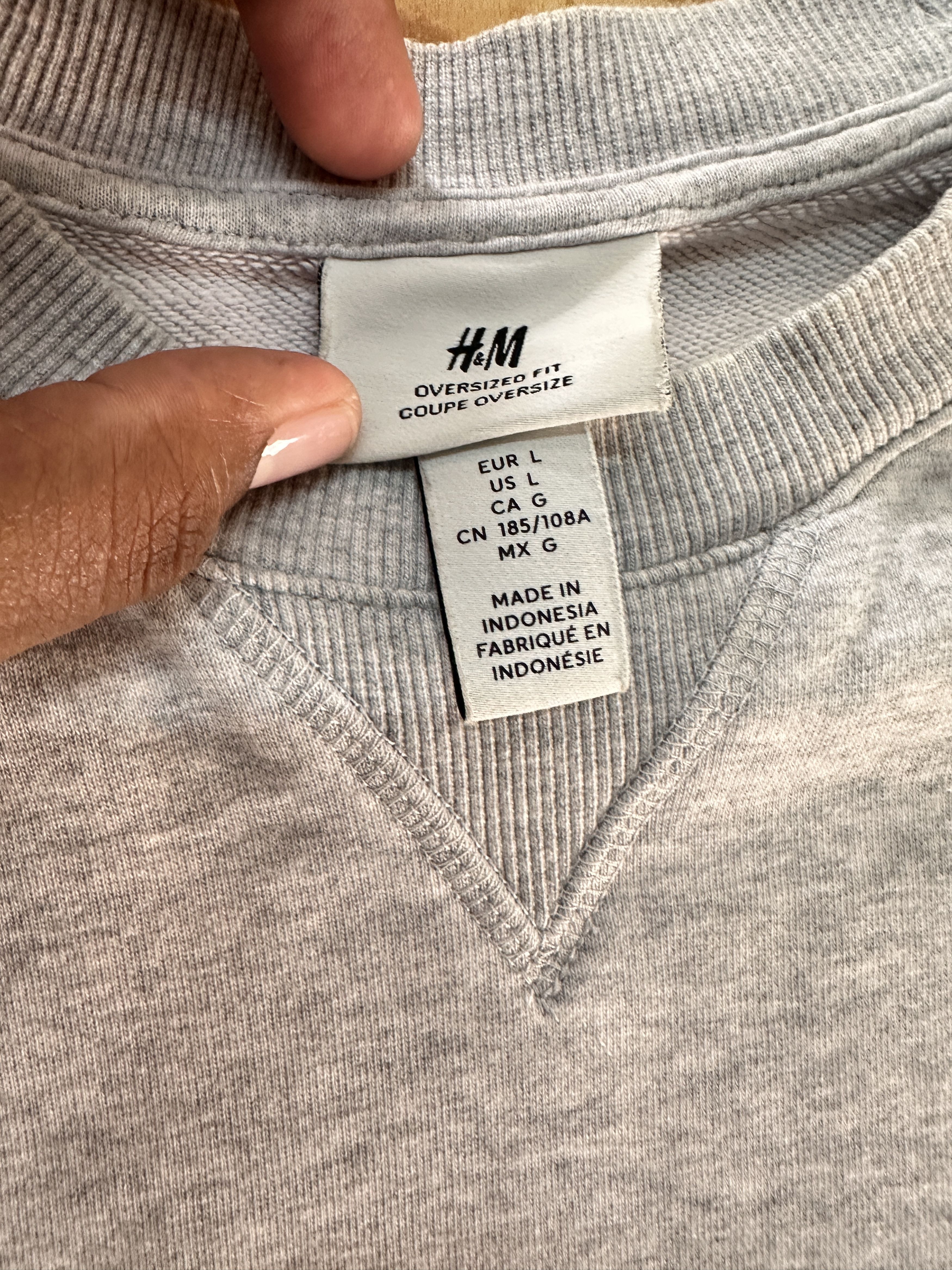 Designer × H&M Grey H&M Low-Key Land Sweater Size Large. Size US L / EU 52-54 / 3 - 6 Thumbnail