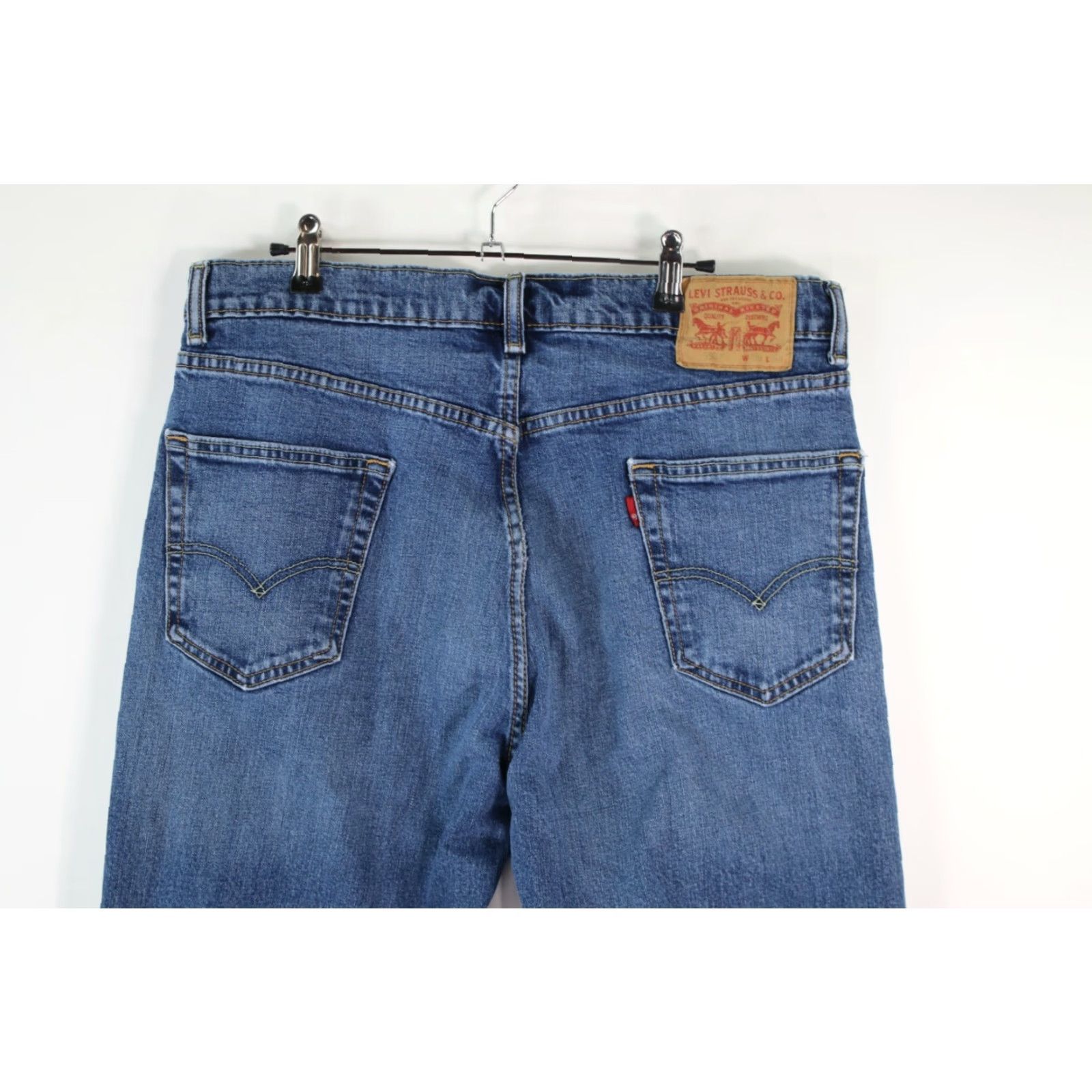 Levi's Levis 550 Mens Jeans Regular Flat Front Blue Denim 36X34 Size US 36 / EU 52 - 4 Thumbnail