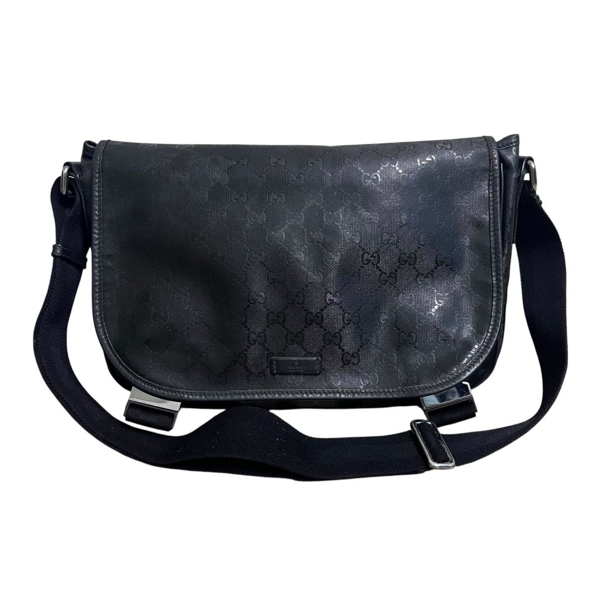 Gucci Gucci Messenger GG Supreme Lona Bandolera Hombre Black Size ONE SIZE - 1 Thumbnail