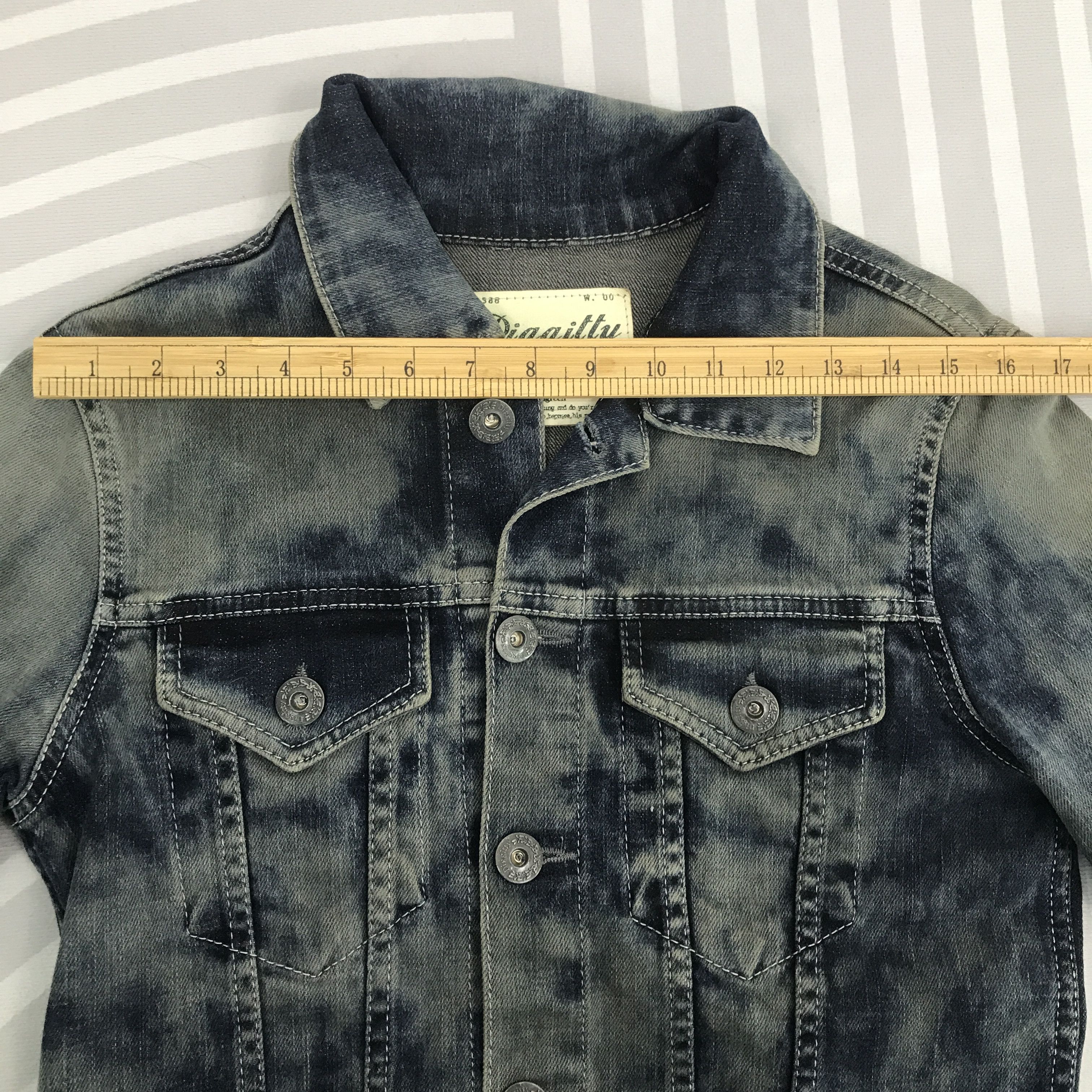 Japanese Brand × Vintage Diggttiy Faded style Jeans Denim Lgb style Up Button Jacket Size US S / EU 44-46 / 1 - 5 Thumbnail