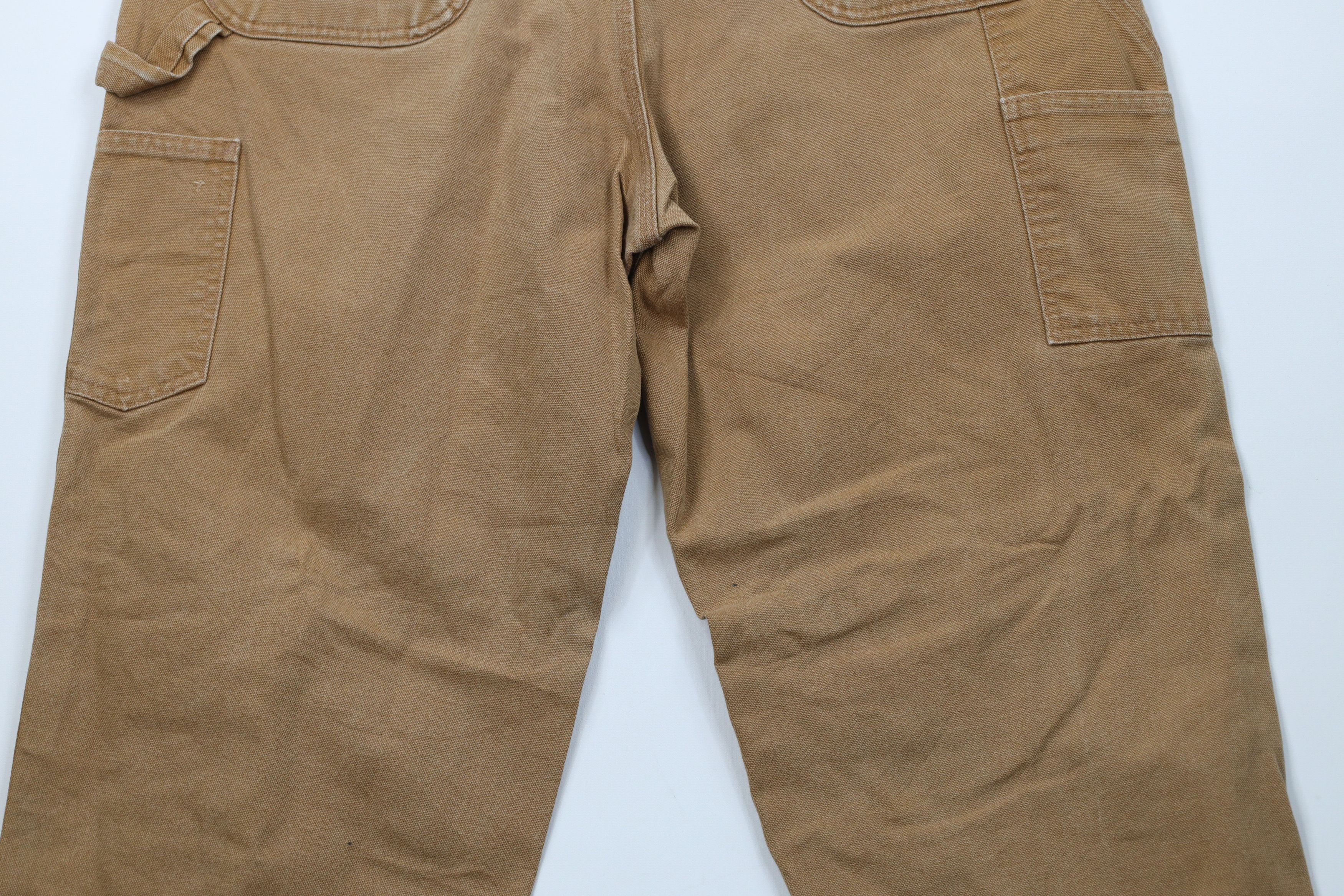 Carhartt Vintage Y2K Carhartt Wide Leg Dungaree Pants Duck Brown Size US 38 / EU 54 - 12 Thumbnail
