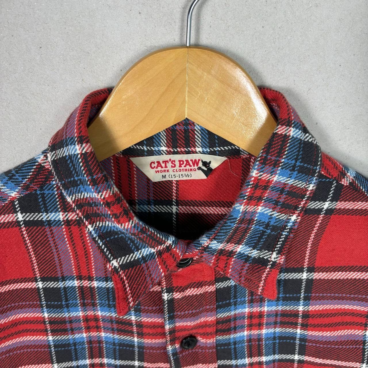 CAT'S PAW × Vintage Vintage Cat’s Paw Harajuku Tartan Punk Shirt Size US M / EU 48-50 / 2 - 7 Thumbnail