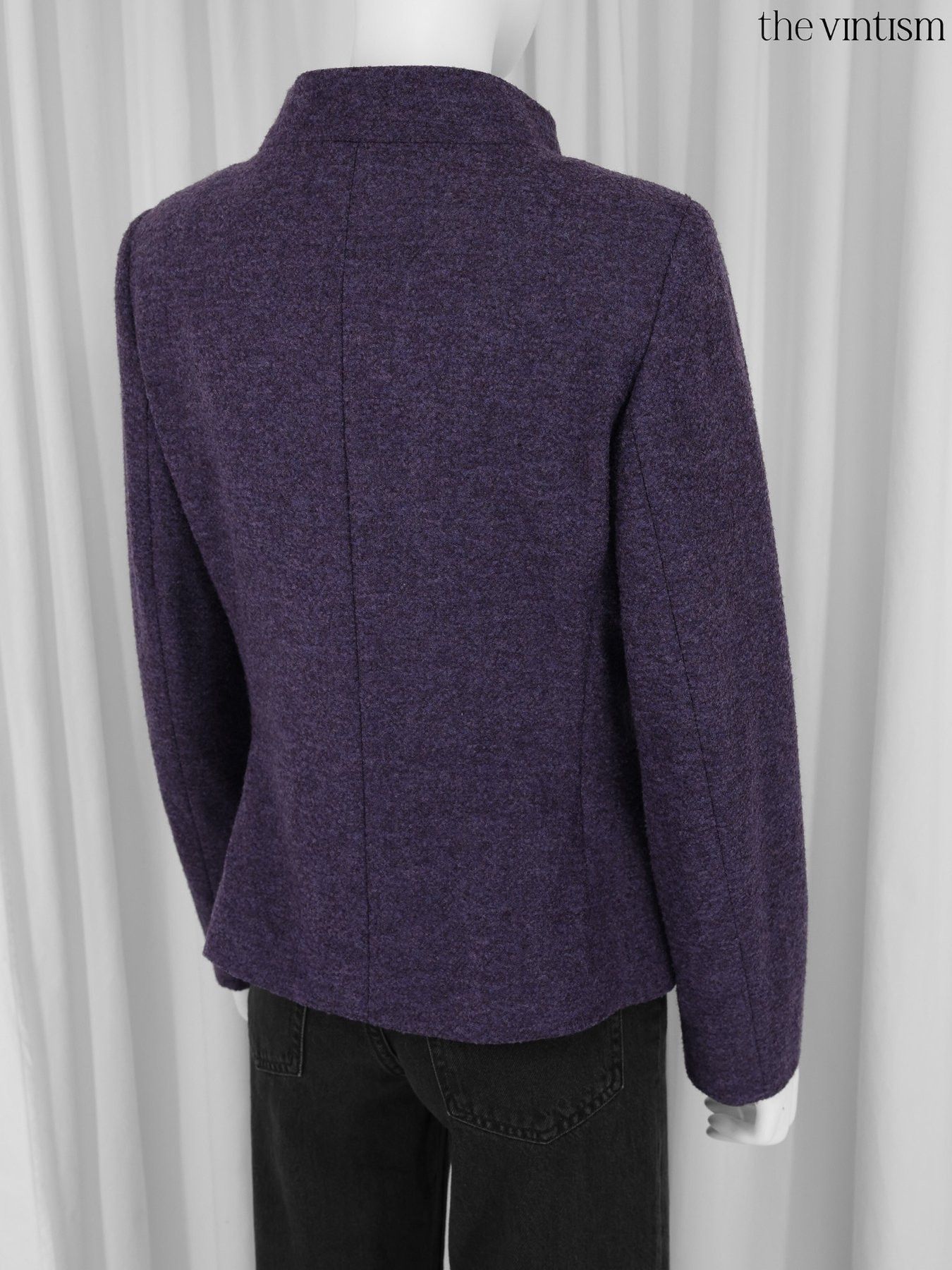 Escada Escada Archival Violet Boucle Virgin Wool Jacket DE 38 M Size M / US 6-8 / IT 42-44 - 7 Thumbnail