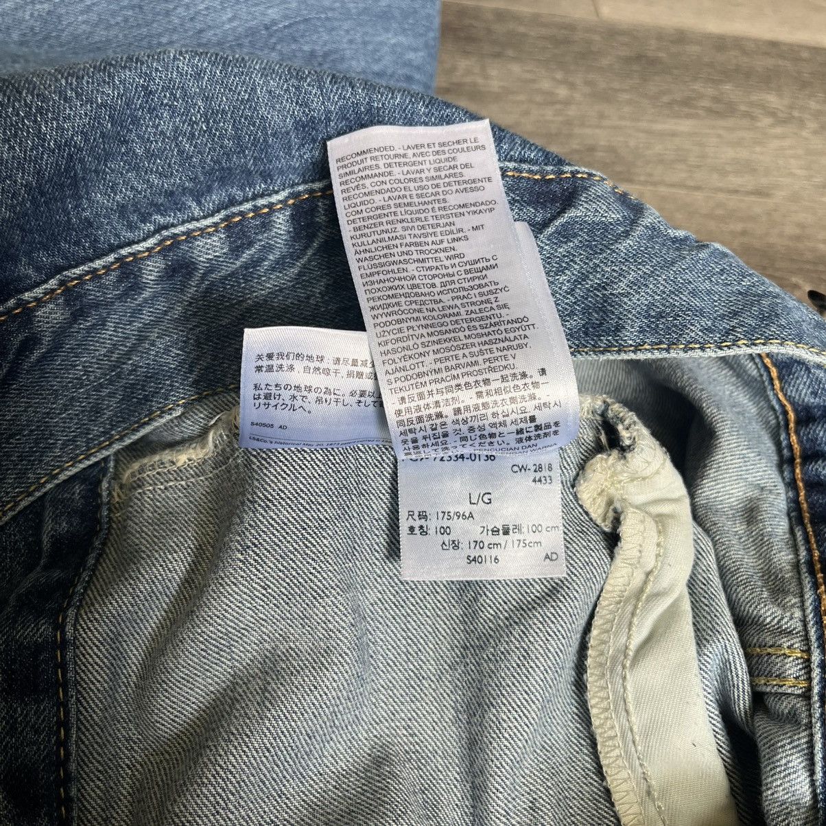 Levi’s Premium Big E Trucker Denim Jean Jacket Blue Vintage