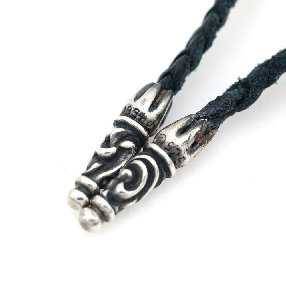 Chrome Hearts Chrome Hearts Leather Braid Scroll Necklace Size ONE SIZE - 3 Thumbnail