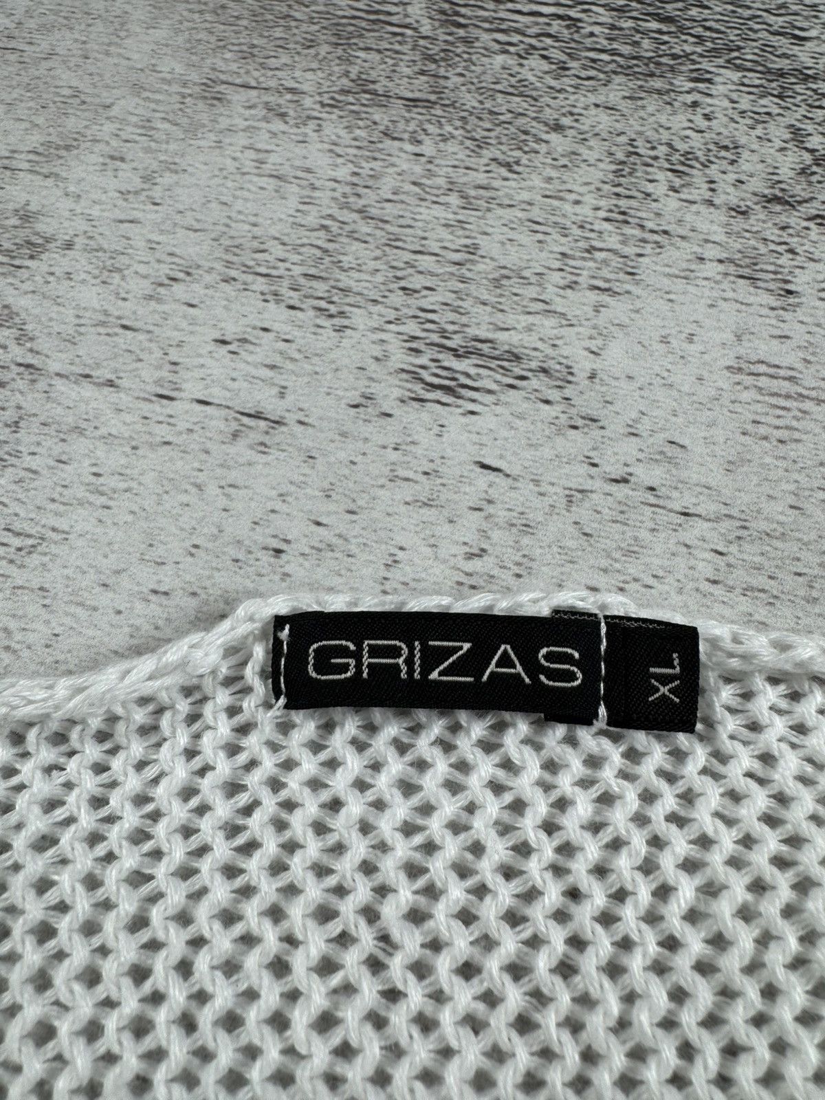 Japanese Brand Grizas Linen Asymmetric Oversized Knit Sweater Cropped Tunic Size XL / US 12-14 / IT 48-50 - 12 Thumbnail